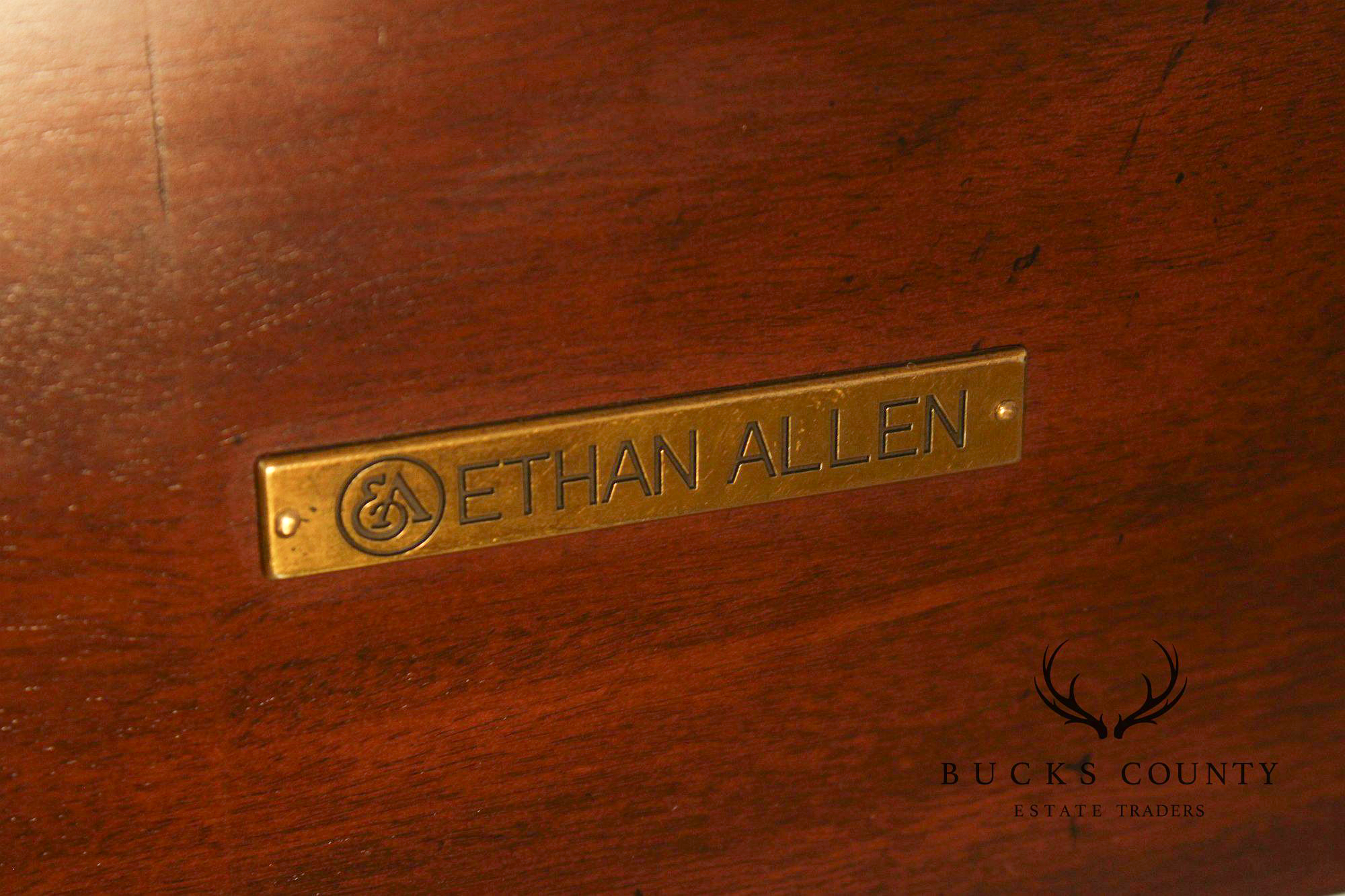 Ethan Allen Federal Style Mahogany King Poster Canopy Bed