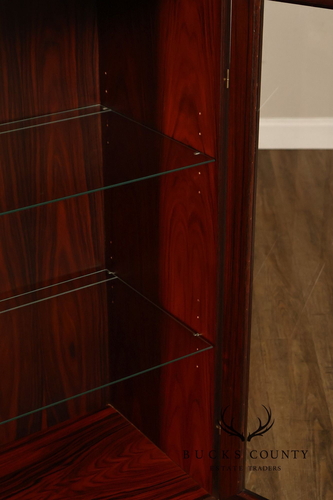 Skovby Danish Modern Four-Door Rosewood Display Bookcase