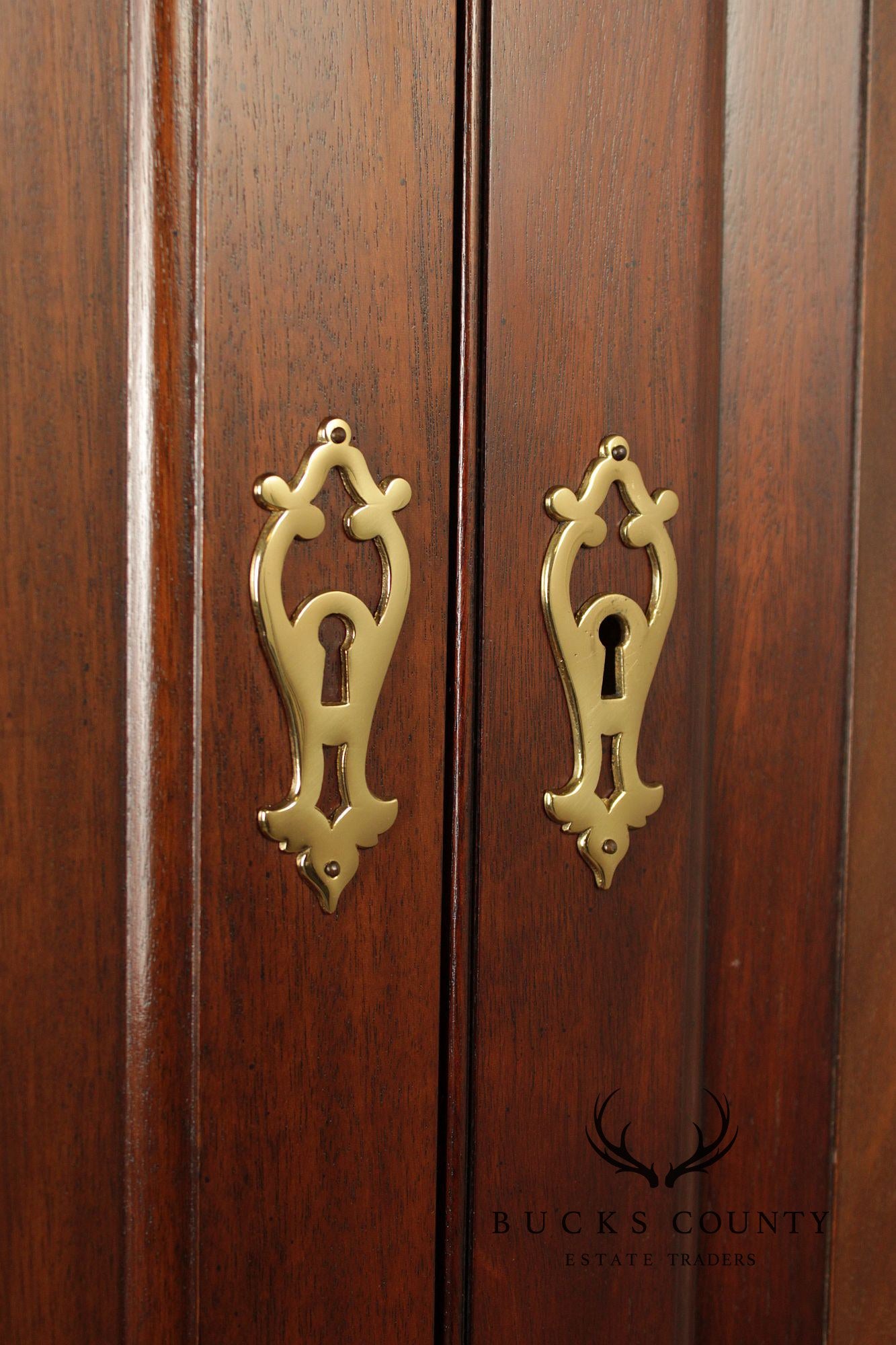 Baker Historic Charleston Collection Chippendale Style Mahogany Secretary Desk