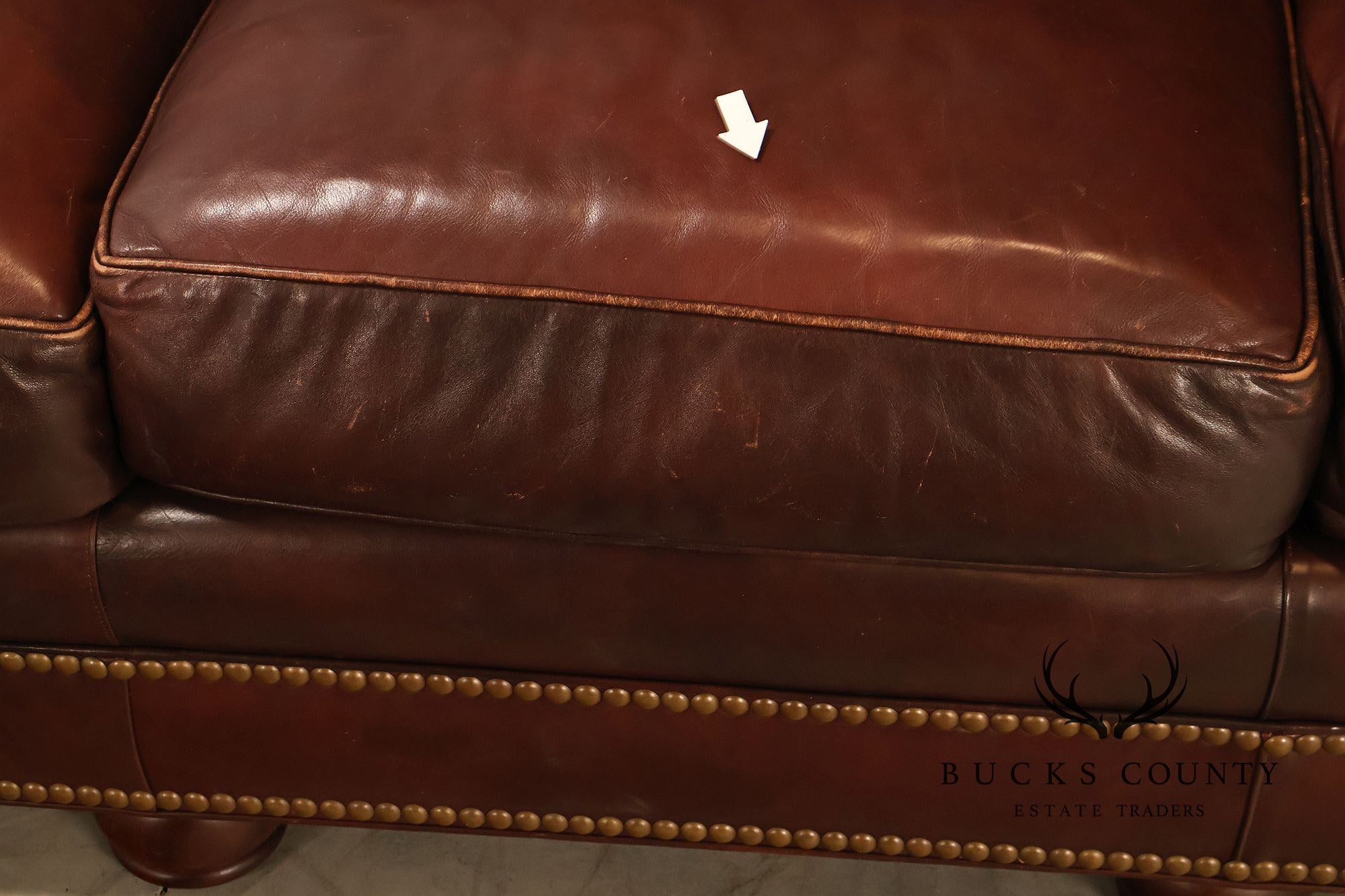 Hancock & Moore Traditional Leather Sofa