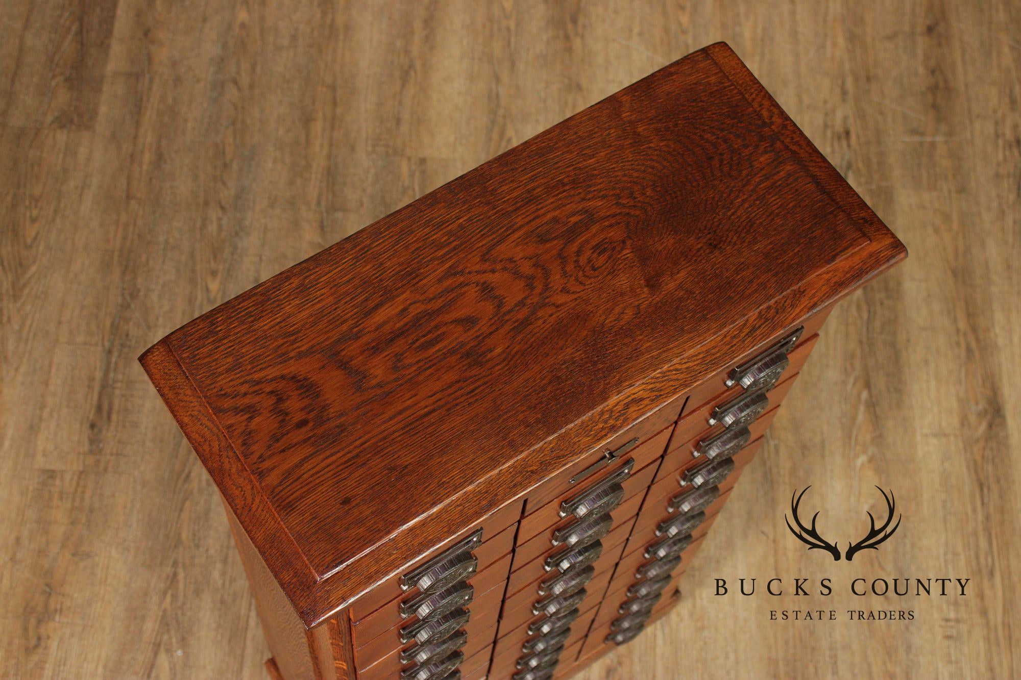 John Danner Antique 36-Drawer Oak Country Store Cabinet