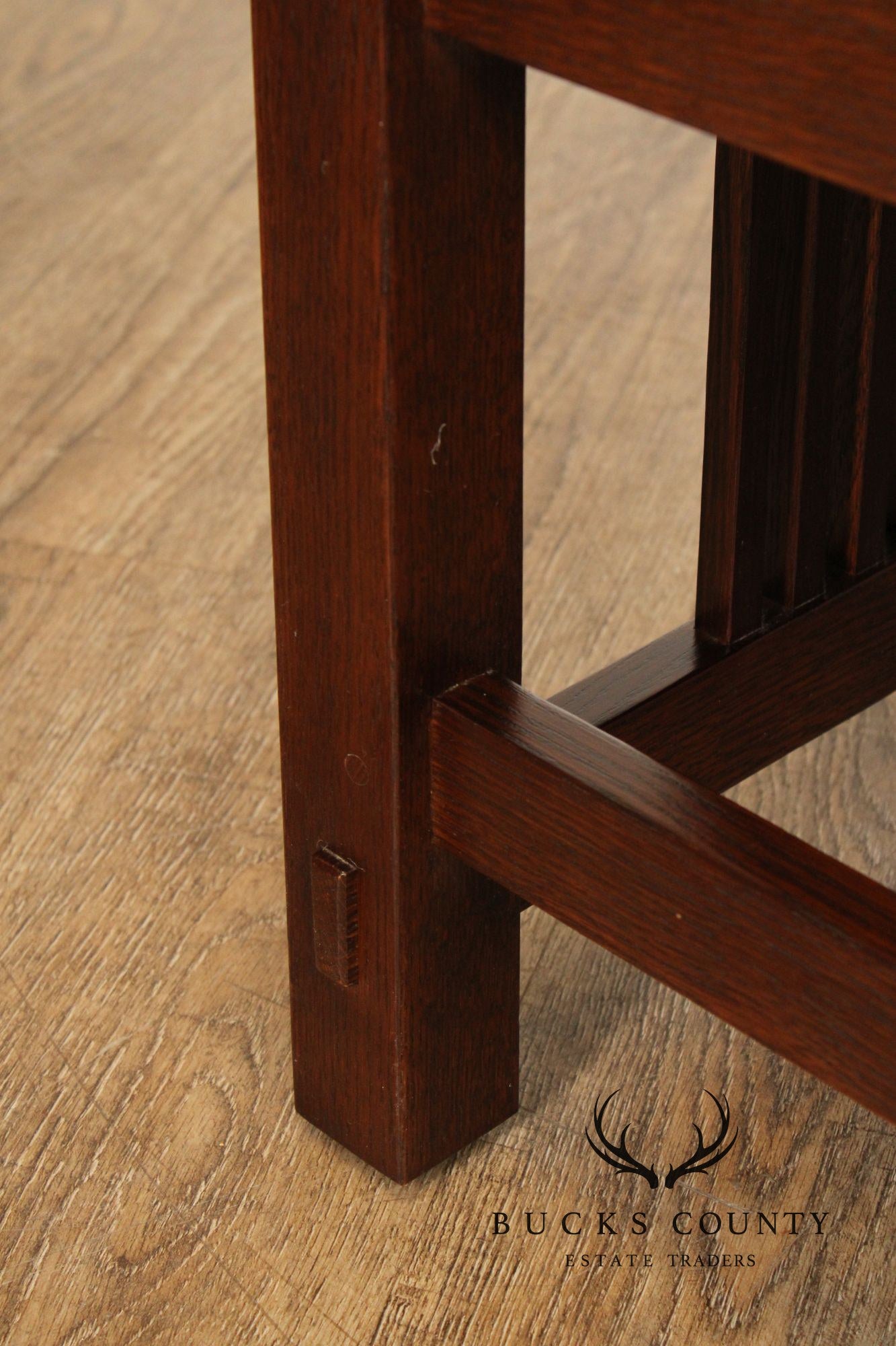 Stickley Mission Collection Oak Bench