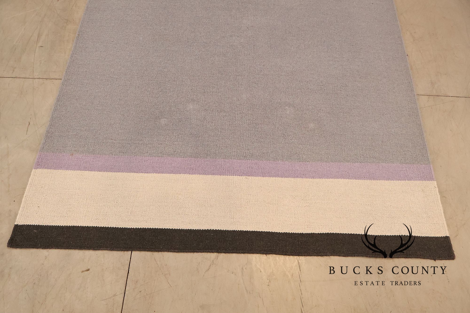 Calligaris Objects Contemporary Wool Color Block Area Rug, 6 x 10