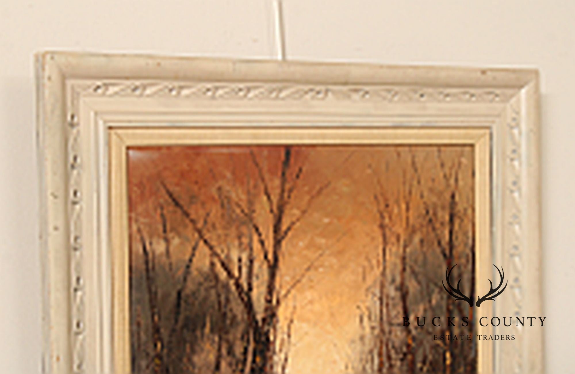 J. Sands Oil Painting, Winter Sunset