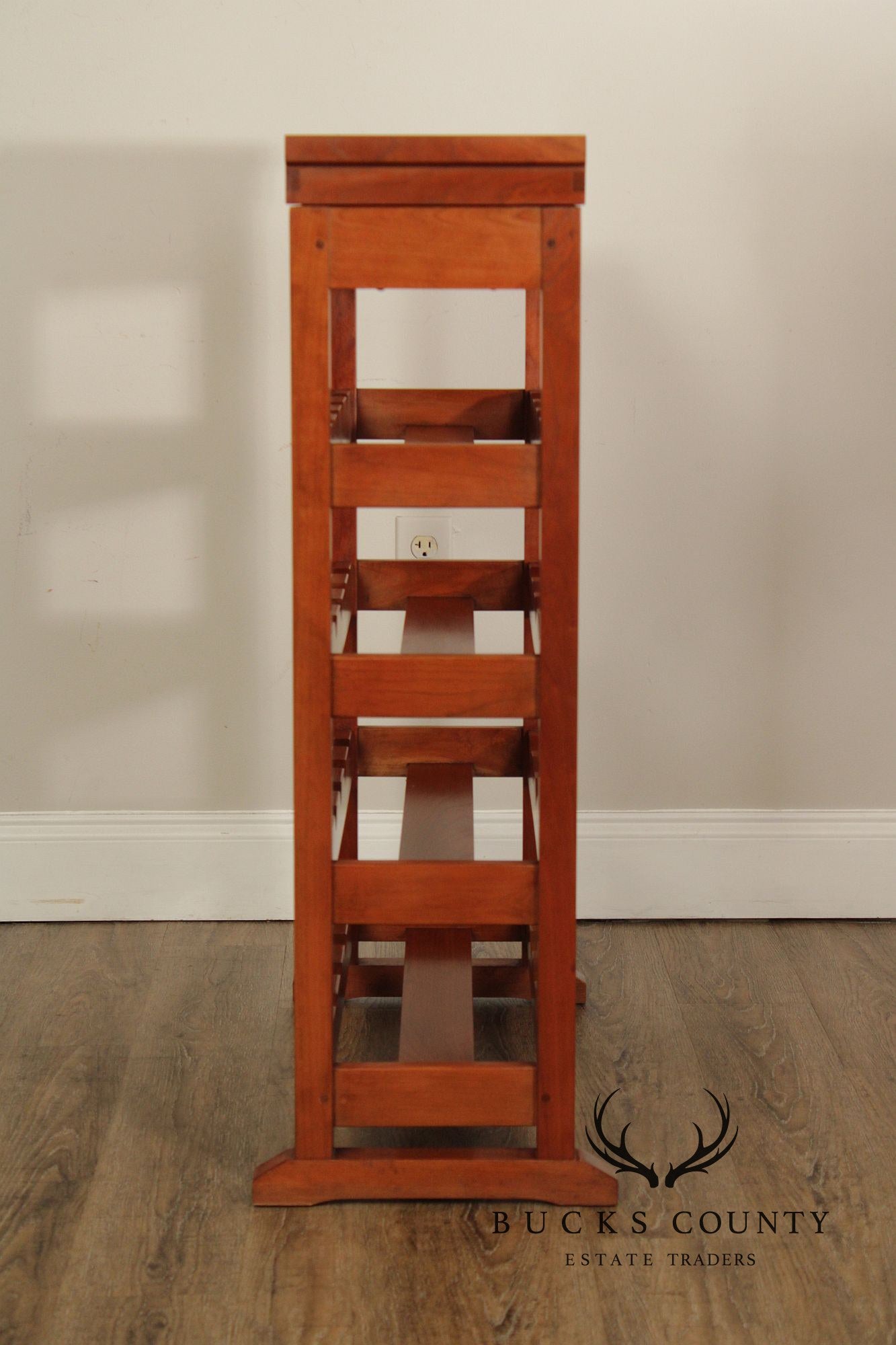 Stickley Mission Collection Cherry Wine Rack With Removable Serving Tray