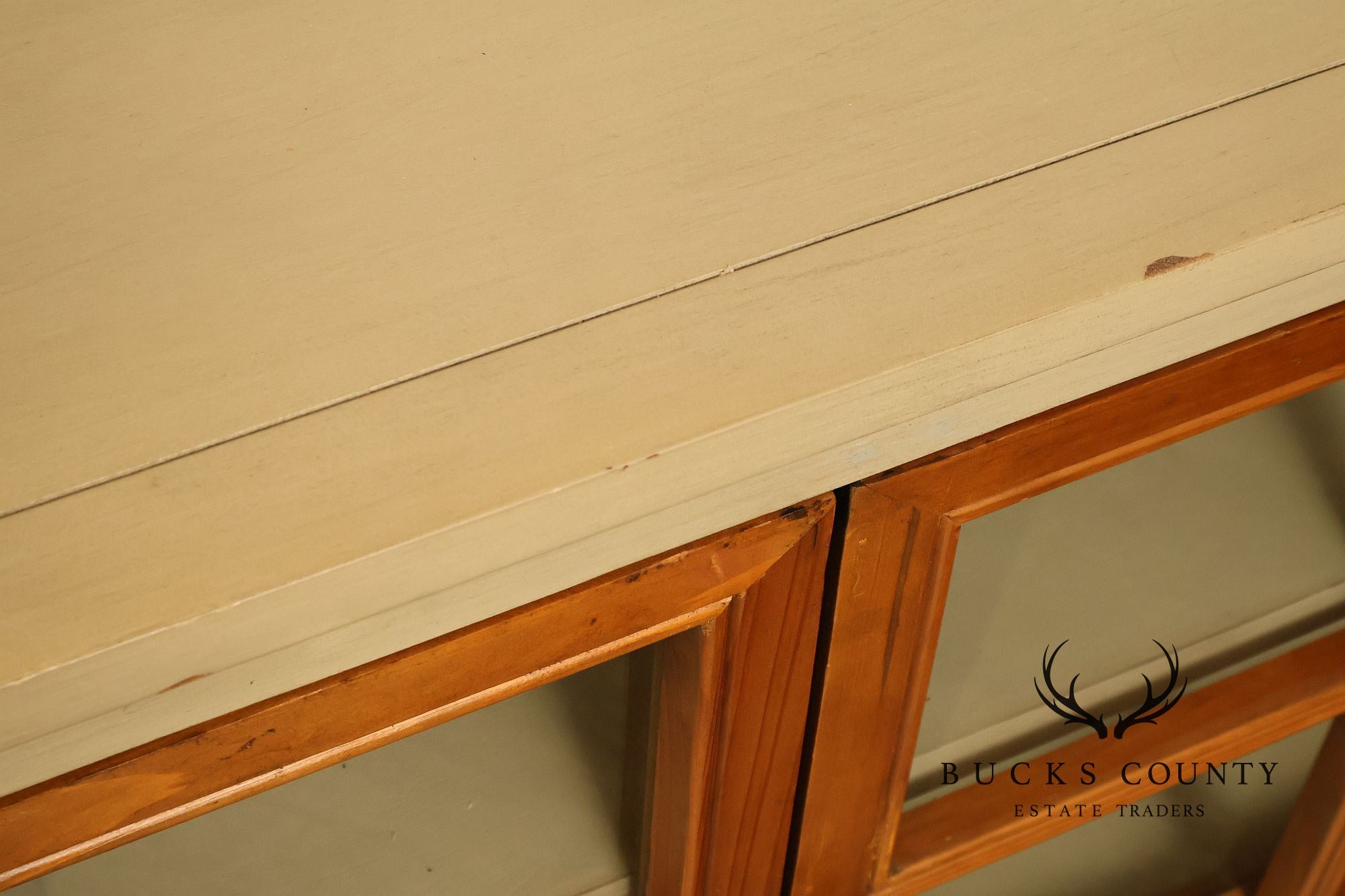 Pier 1 Imports Painted Farmhouse Style Two Tone Media Console