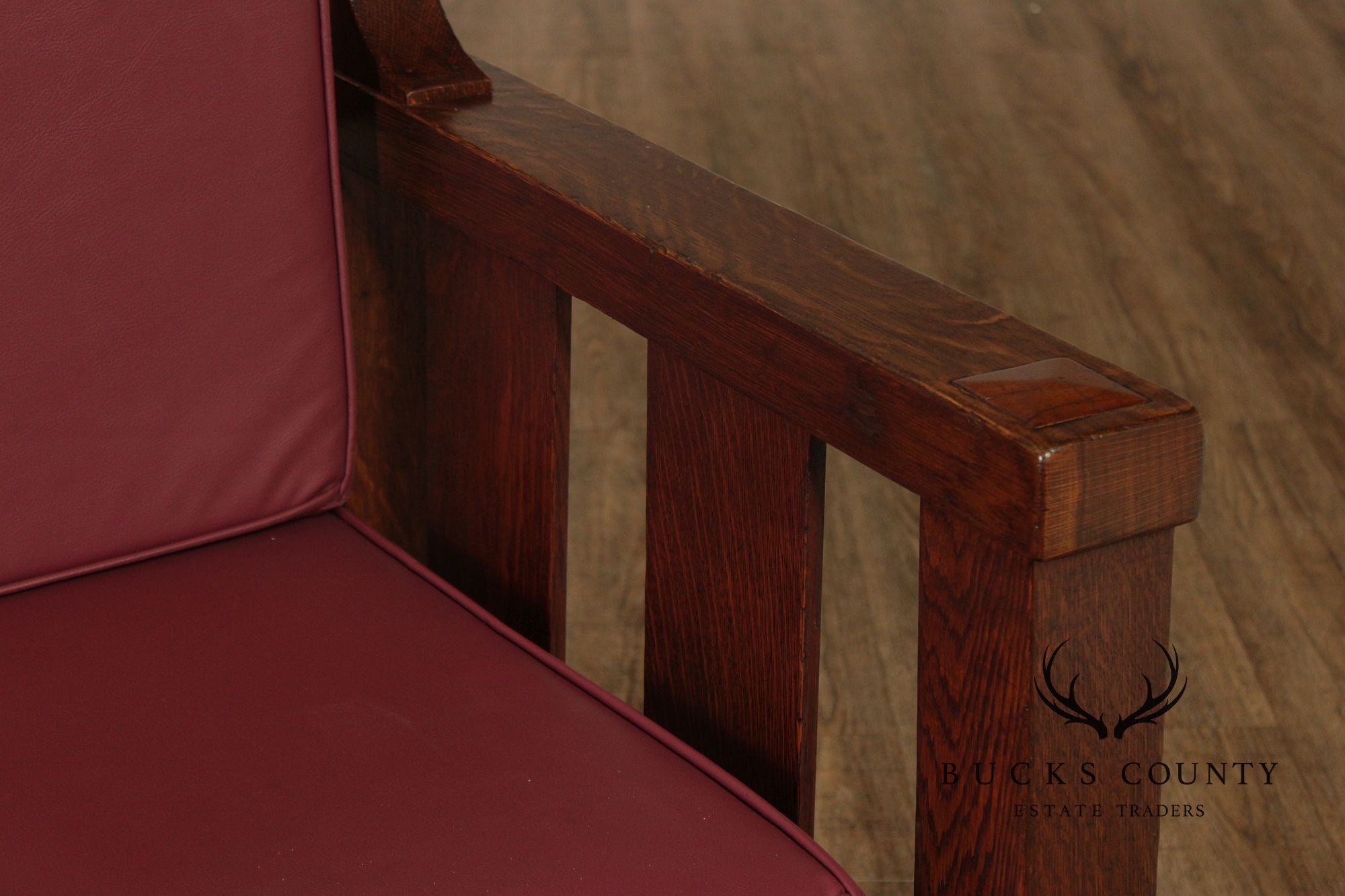 Lifetime Furniture Antique Mission Oak Sofa Settle