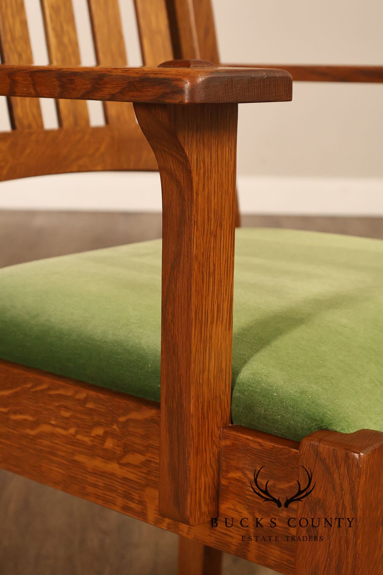Stickley Mission Collection Set Of 8 Oak Cottage Dining Chairs In 35 Fayetteville Finish