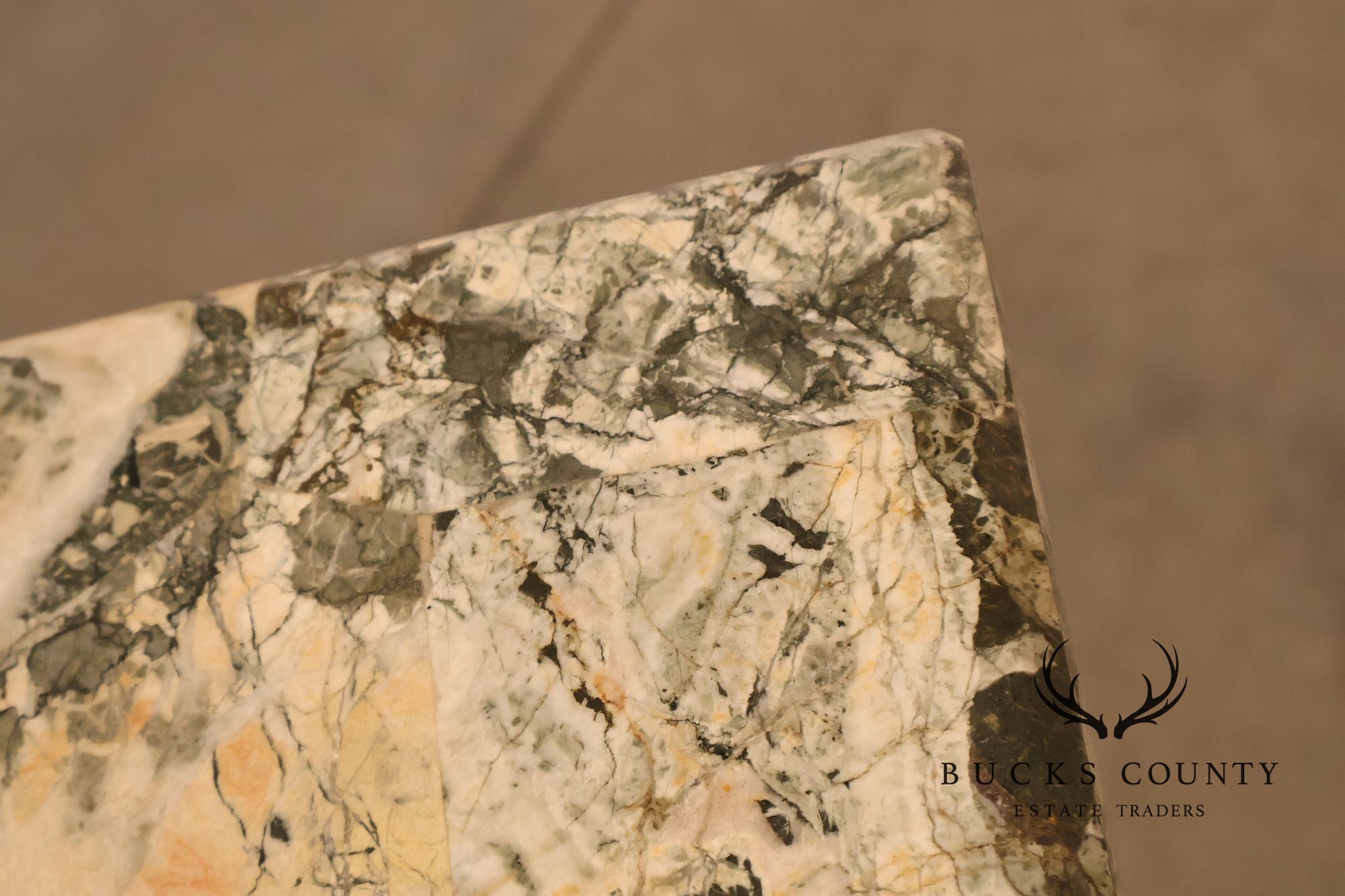 Maitland-Smith Neoclassical Style Faux Marble Top Home Bar