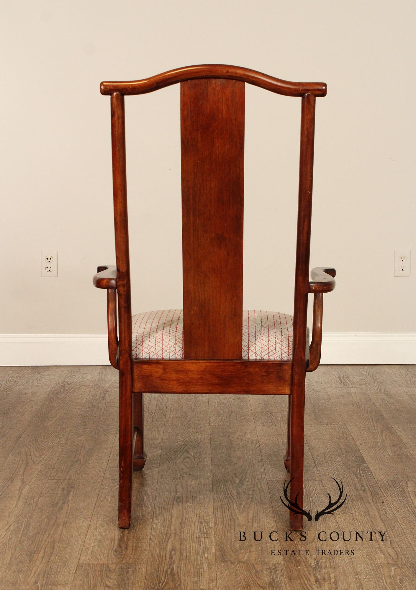 Bernhardt Chinese Style Set of Four Yoke Back Dining Chairs