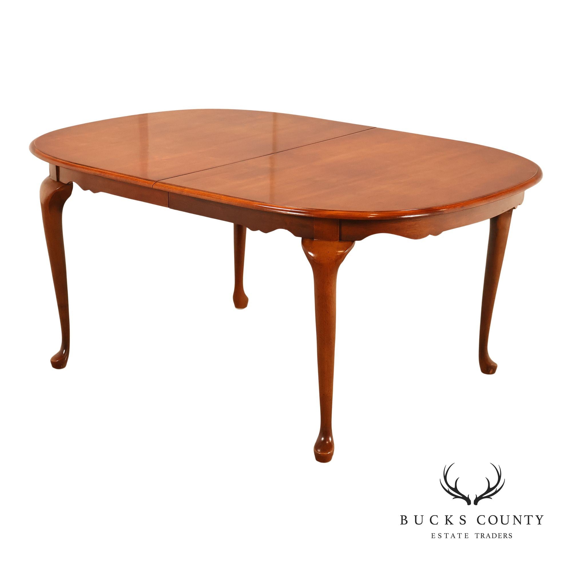 American Drew Traditional Cherry Dining Table With Two Leaves