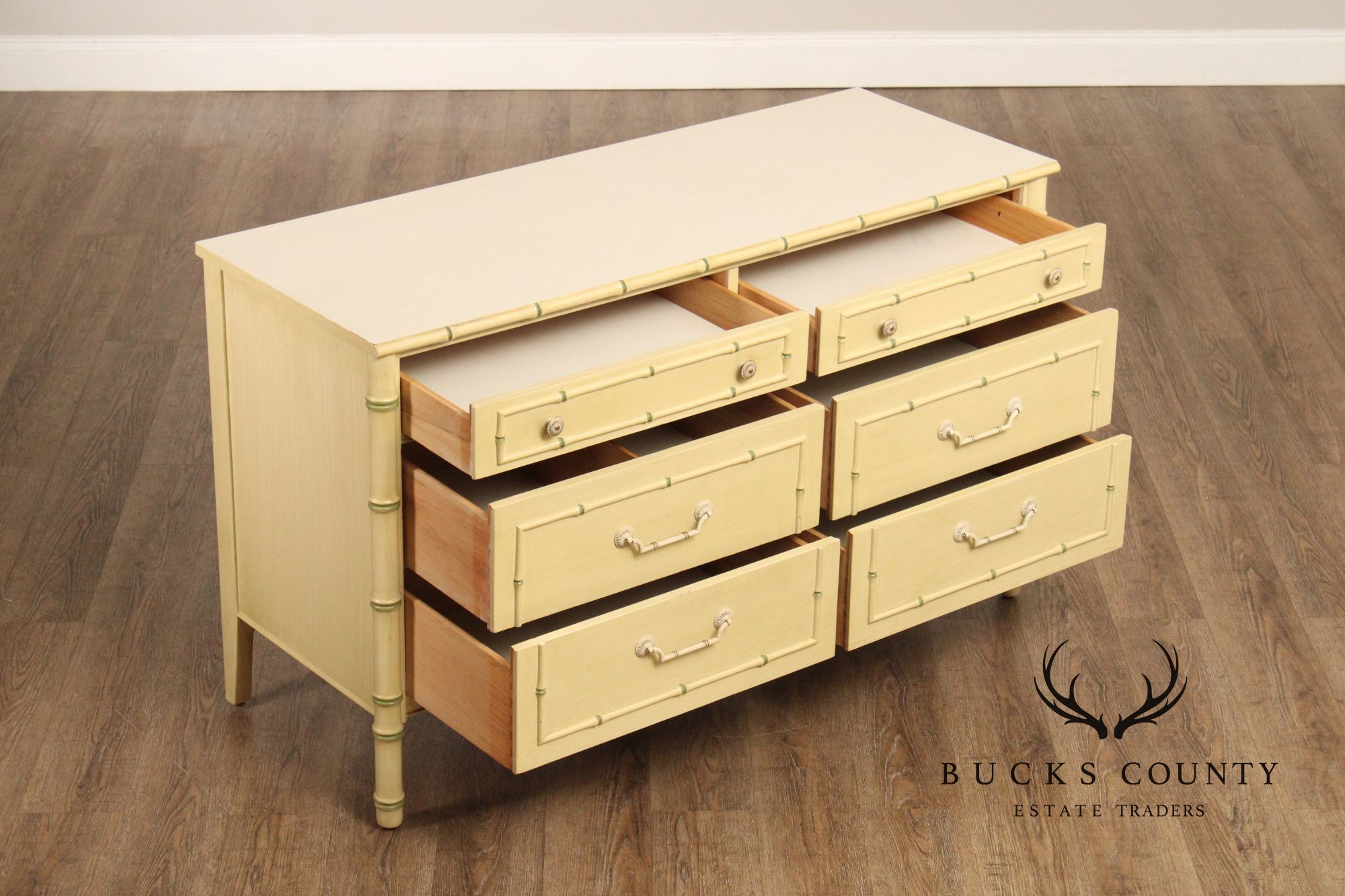 Thomasville Vintage Faux Bamboo Chest of Drawers