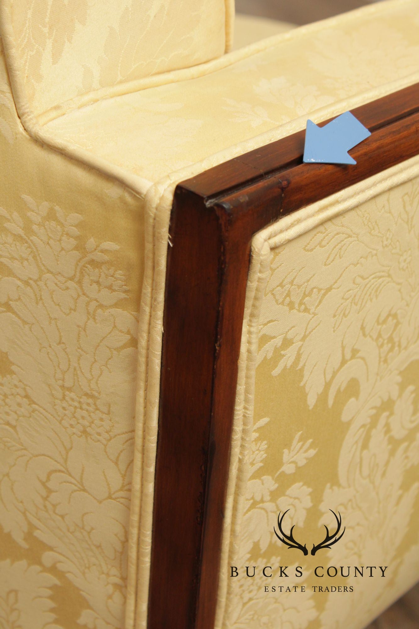 1940's Classical Style Mahogany Frame Sofa
