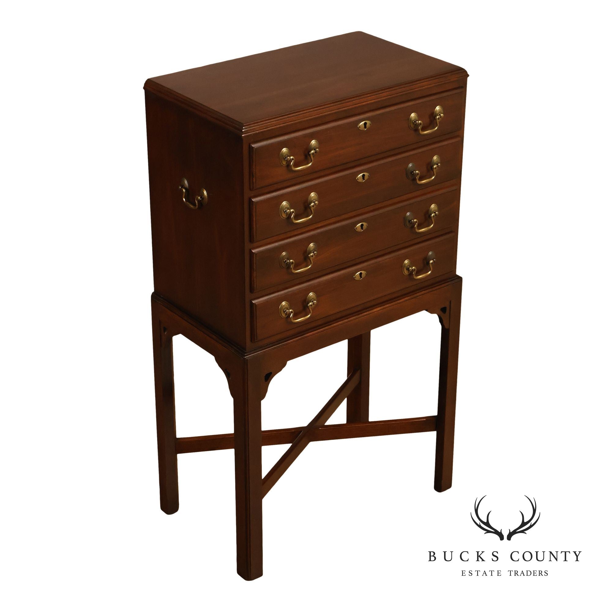 Ethan Allen 'Georgian Court' Cherry Silver Chest