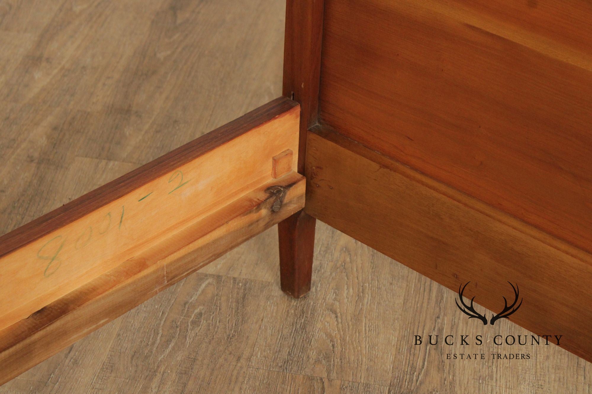 Mid Century Modern Full-Size Cherry Bed Frame