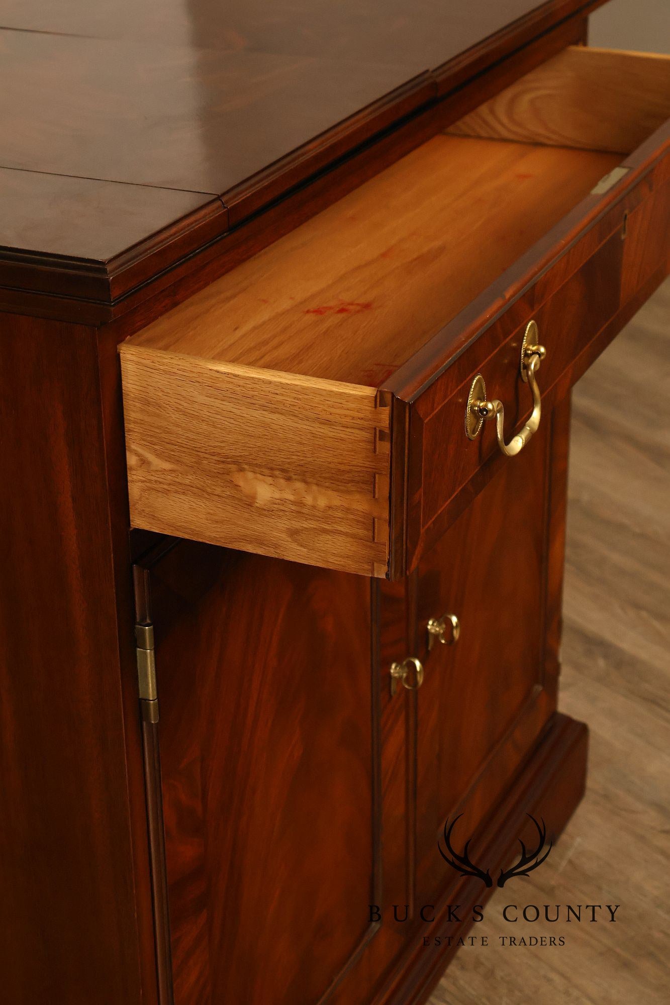 Councill Furniture Georgian Style Mahogany Flip Top Server