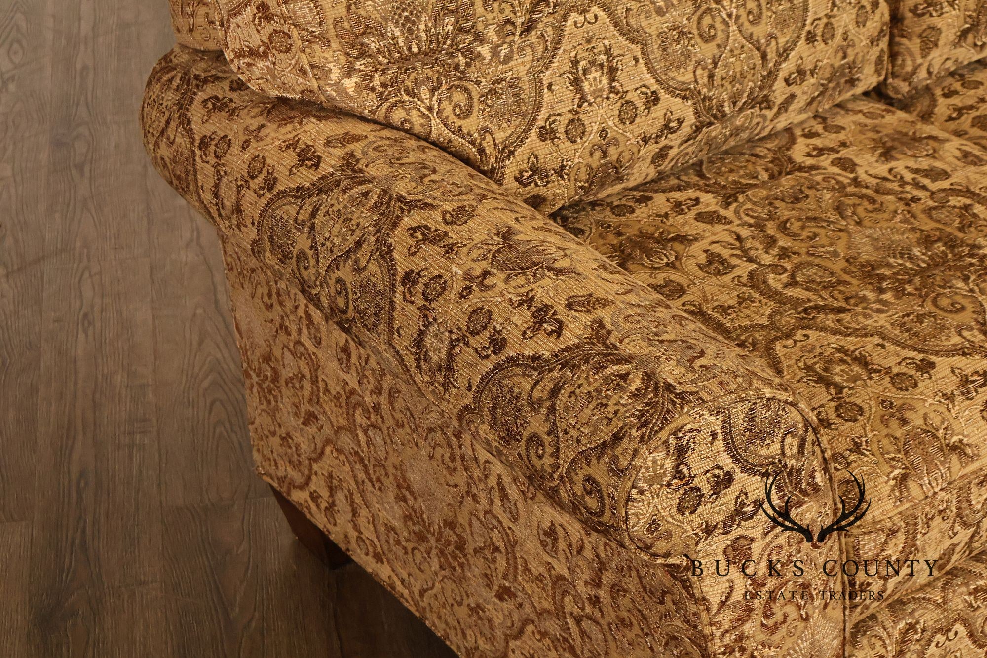 Stickley Fine Upholstery Traditional Three Cushion Sofa