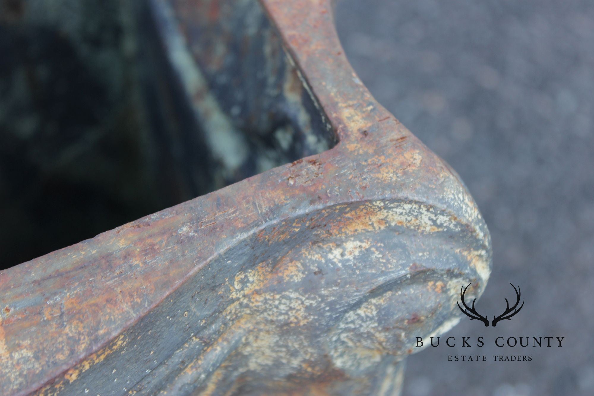 Neoclassical Style Pair Of Cast Iron Garden Planters Or Pedestal Bases