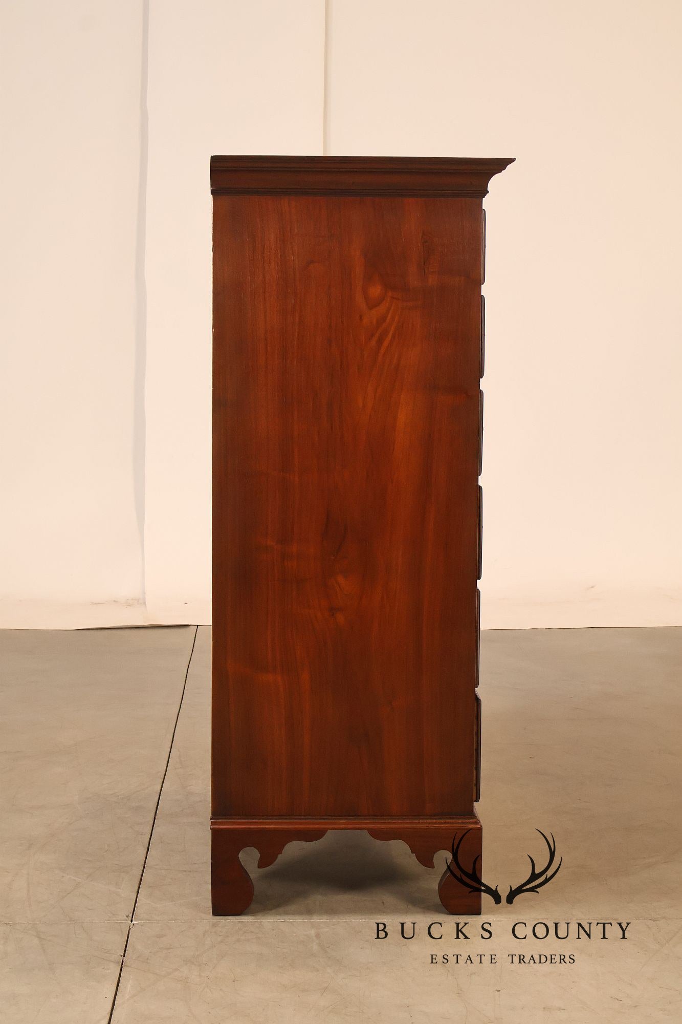 Chippendale Style Walnut Highboy Chest Of Drawers