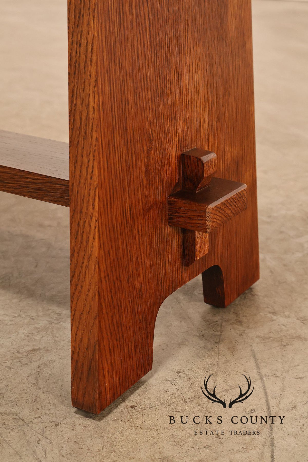 Stickley Mission Collection Pair Of Oak Gustav Stickley Fireside Stools