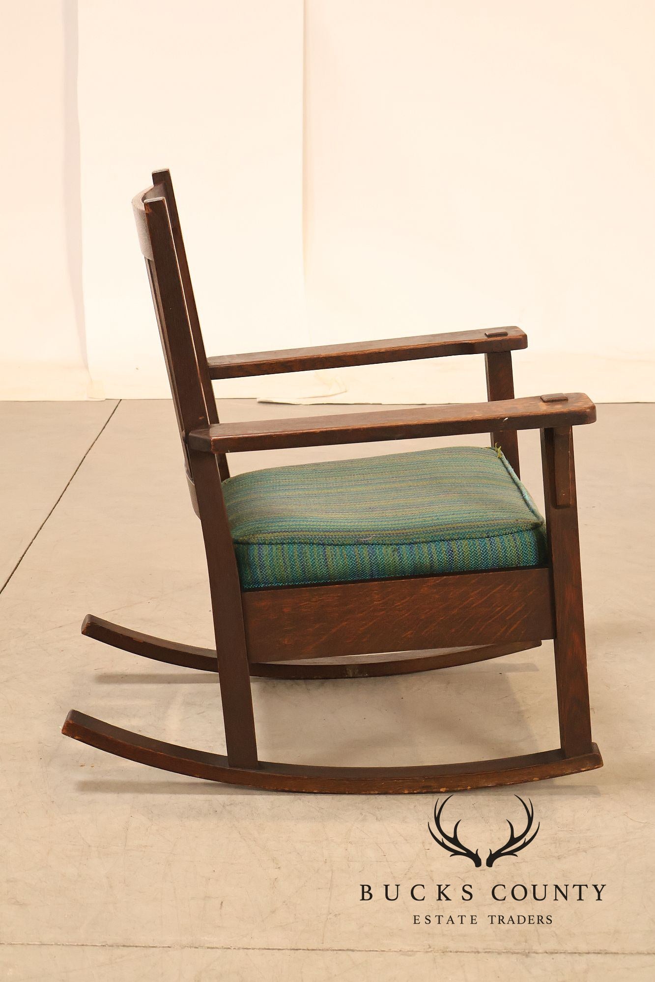 Antique Stickley Brothers Mission Oak Rocking Chair