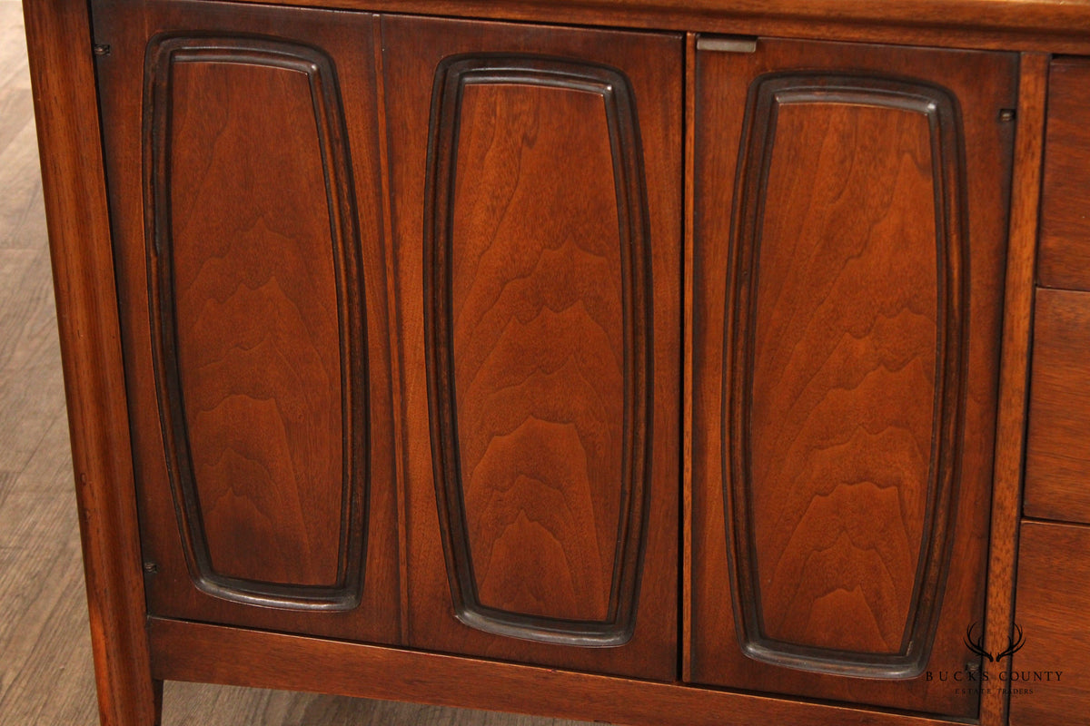 Broyhill 'Emphasis' Mid Century Modern Walnut Low Chest