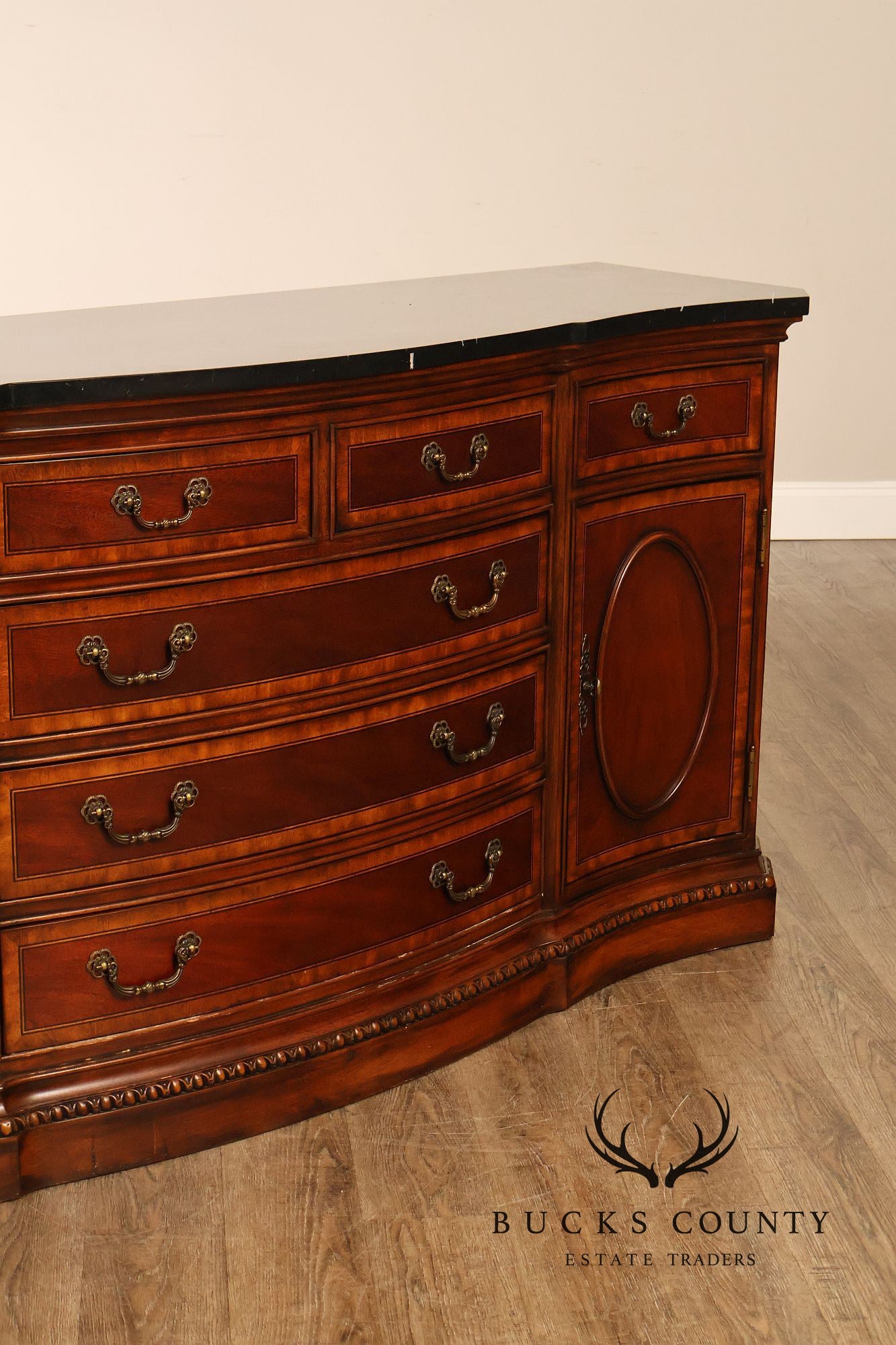 Universal Furniture Georgian S995tyle Marble Top Buffet Sideboard