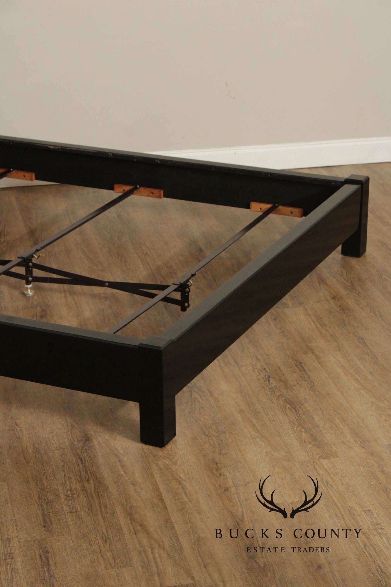 Stickley John Widdicomb Collection Ebonized King Panel Bed