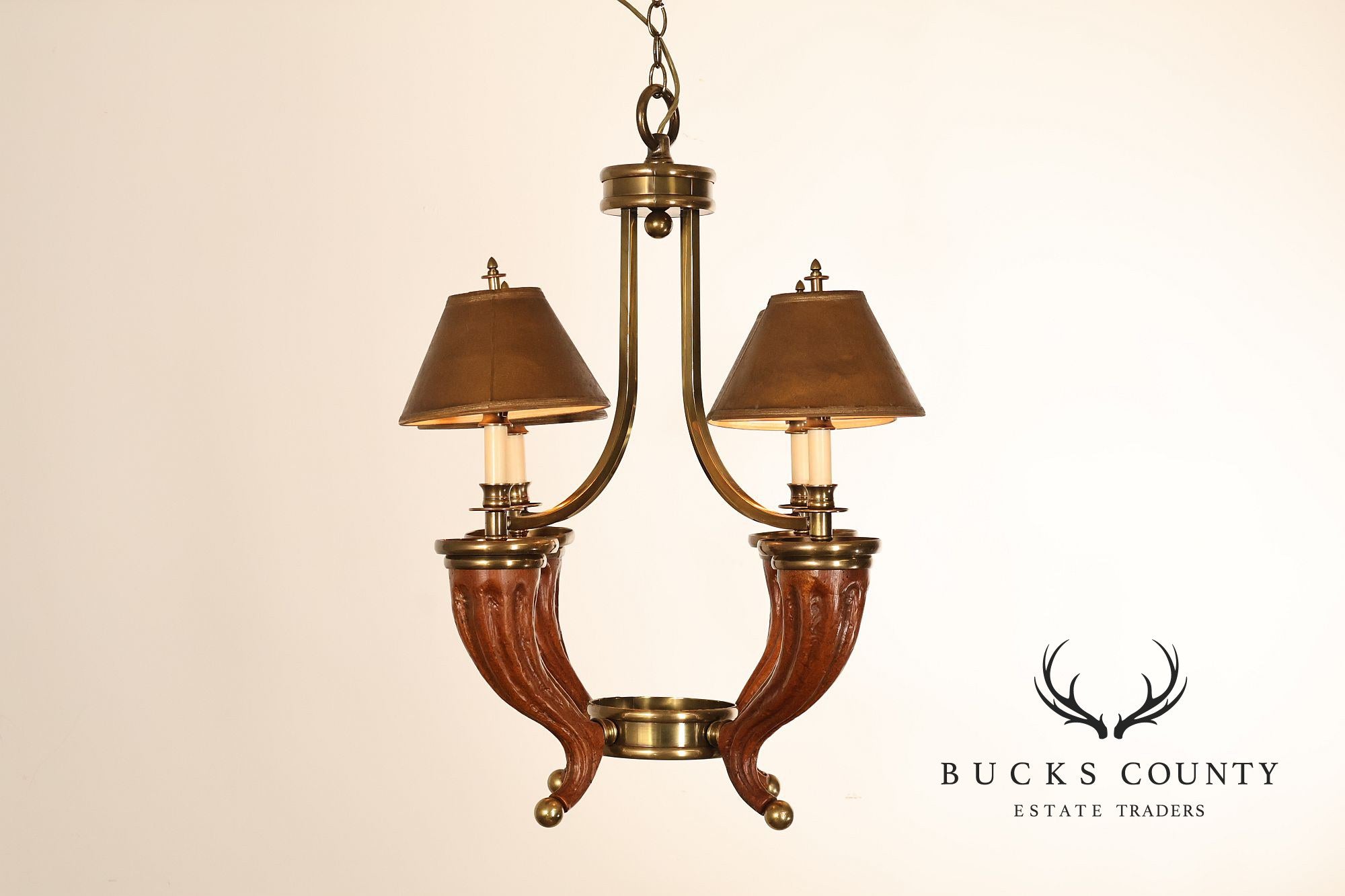 Chapman Horn Four Light Chandelier