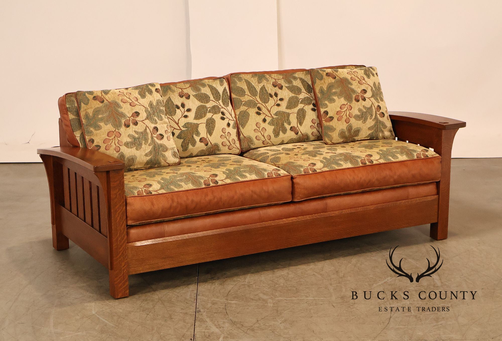 Stickley Mission Collection Oak Orchard Street Sofa