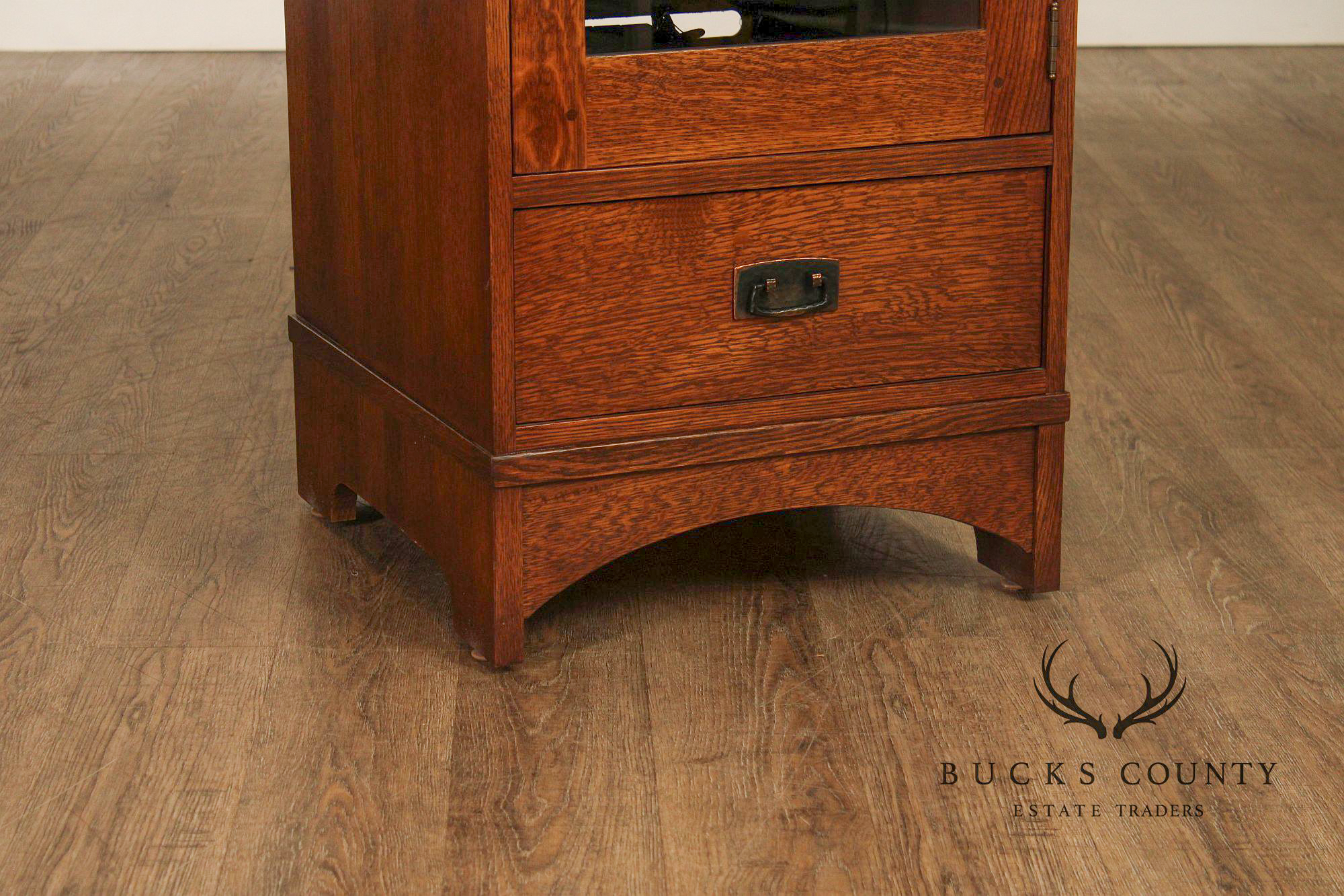 Stickley Mission Collection Oak Single Door Media Cabinet