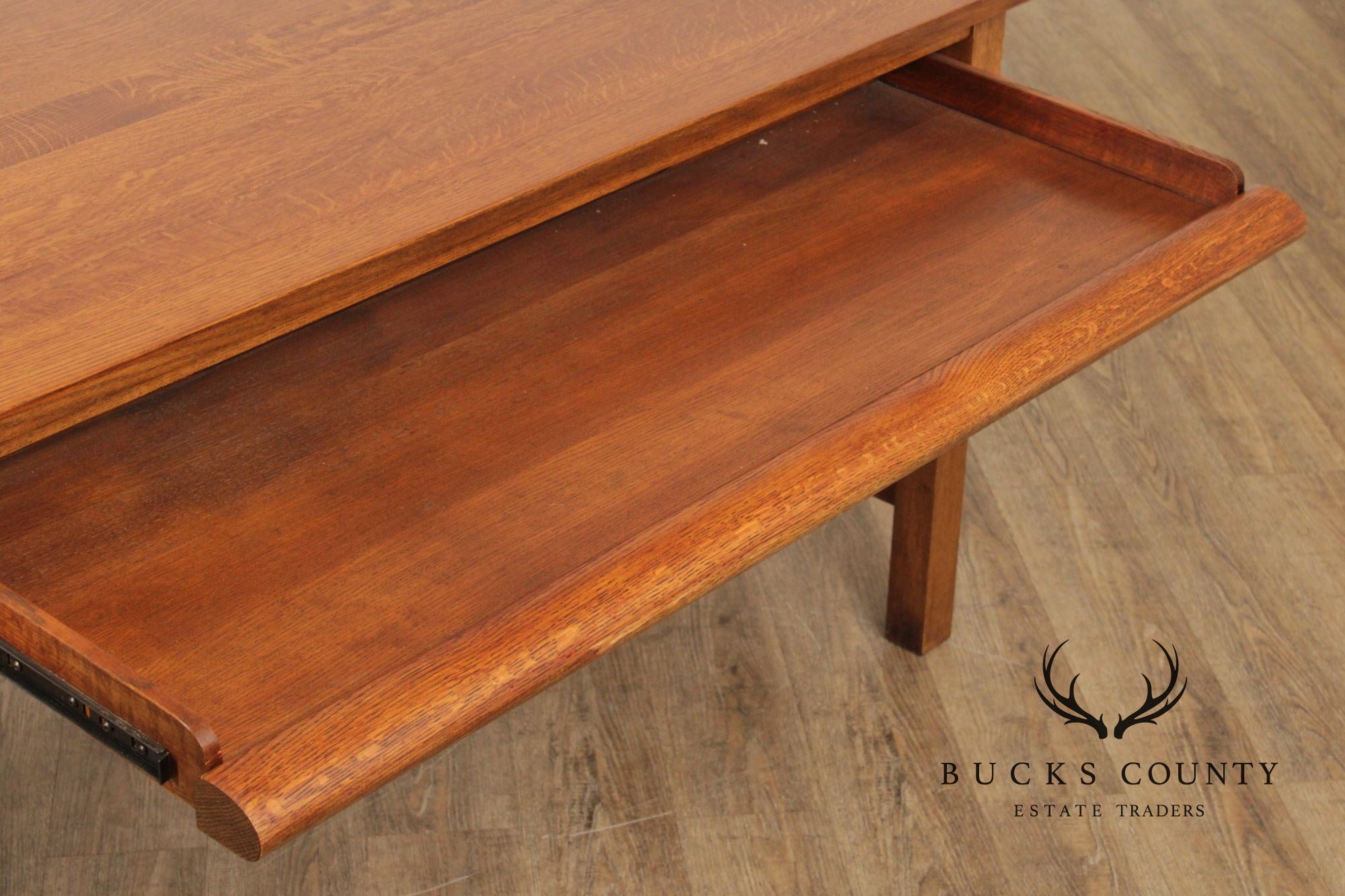 Stickley Mission Collection Oak Spindle Desk
