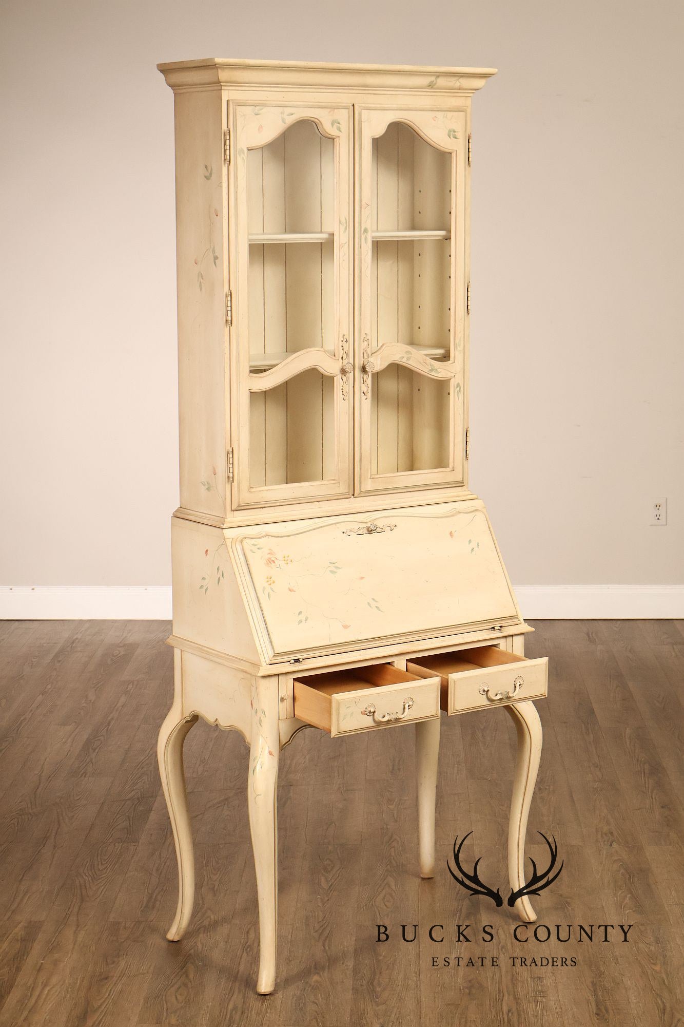 Ethan Allen Country French Painted Secretary Desk