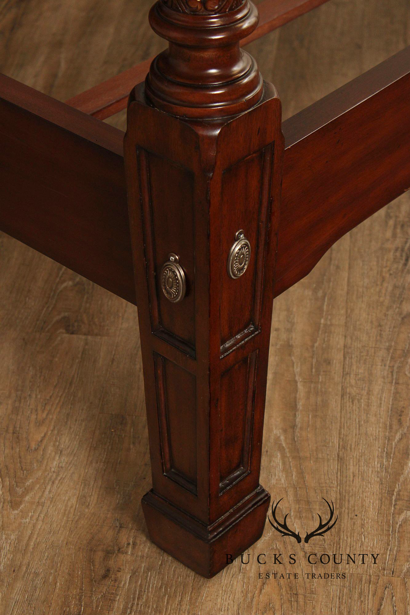 Ethan Allen Federal Style Mahogany King Poster Canopy Bed