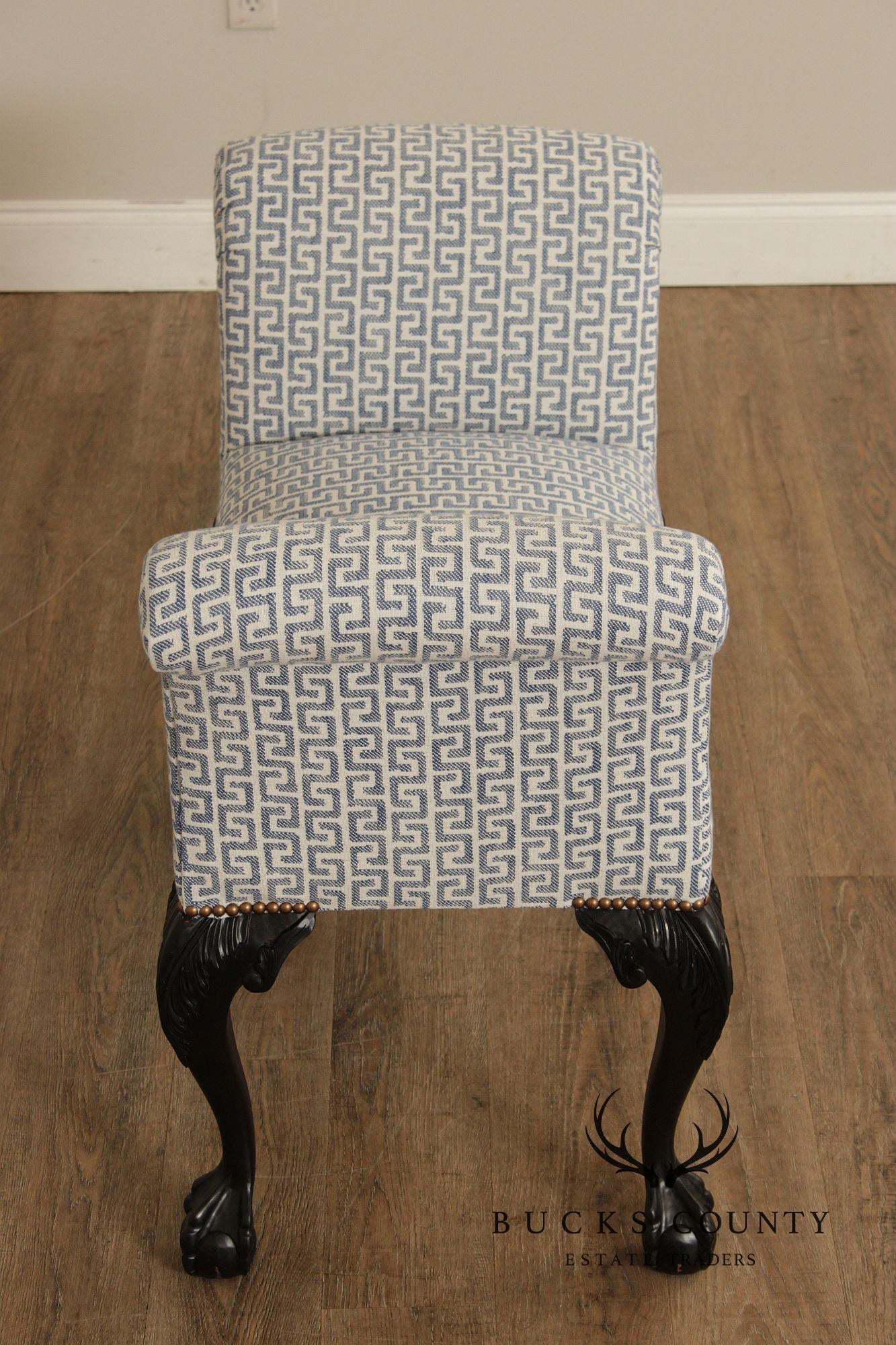 Chippendale Style Ball and Claw Foot Window Seat