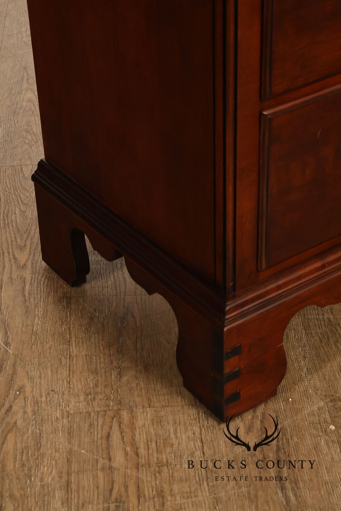 Pennsylvania House Chippendale Style Pair of Cherry Nightstands
