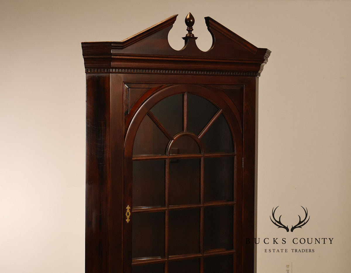 Stickley Federal Style Mahogany Corner Cabinet