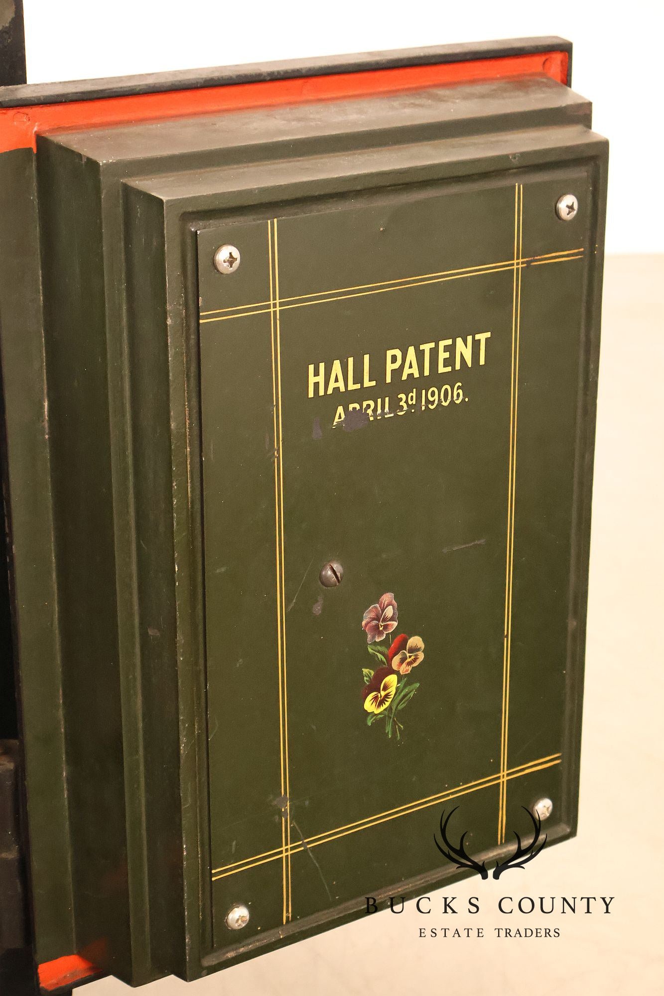 Antique Hall's Safe Company Iron Safe On Casters