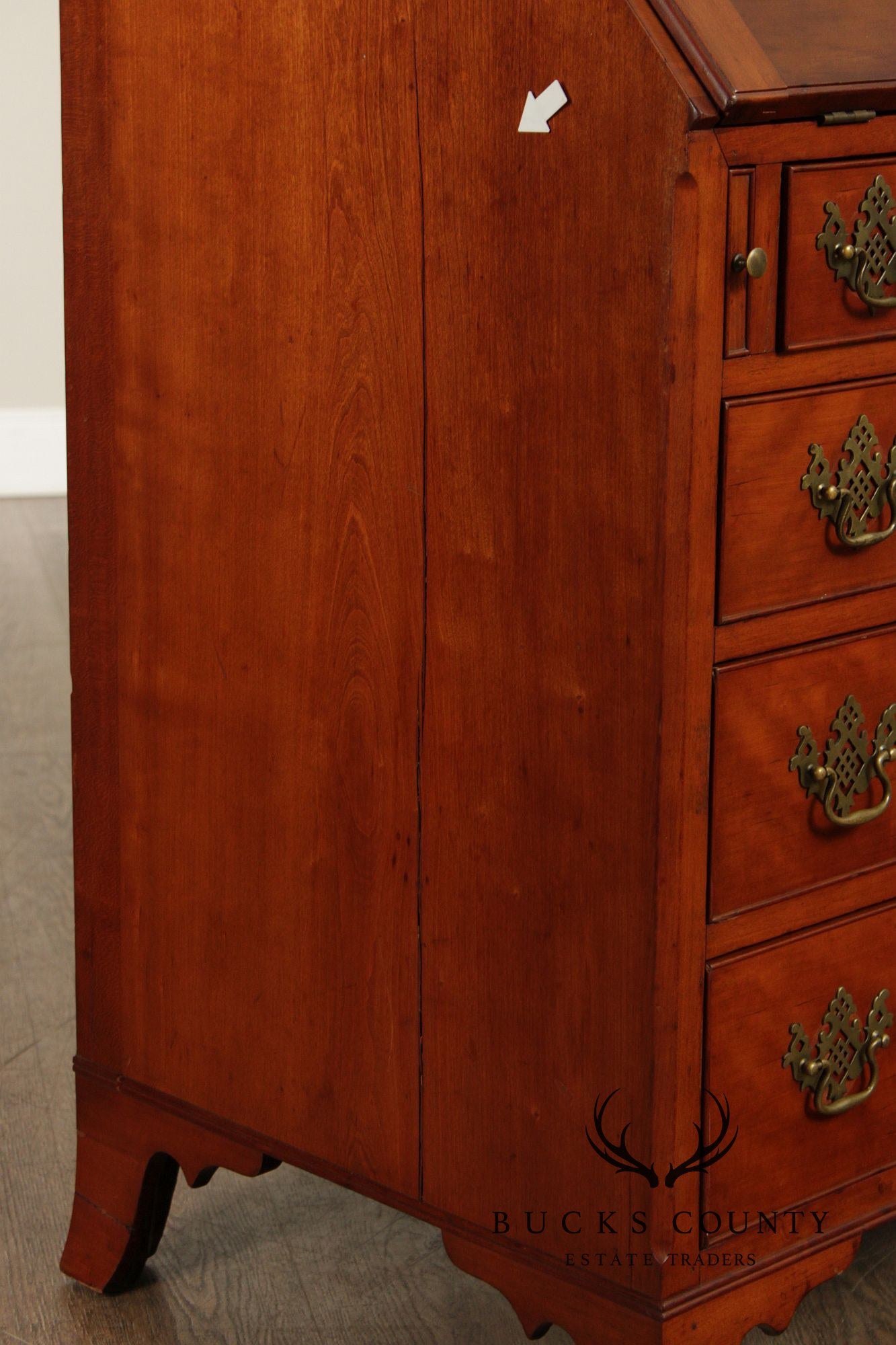 Antique Hepplewhite Style Cherry Slant Front Desk