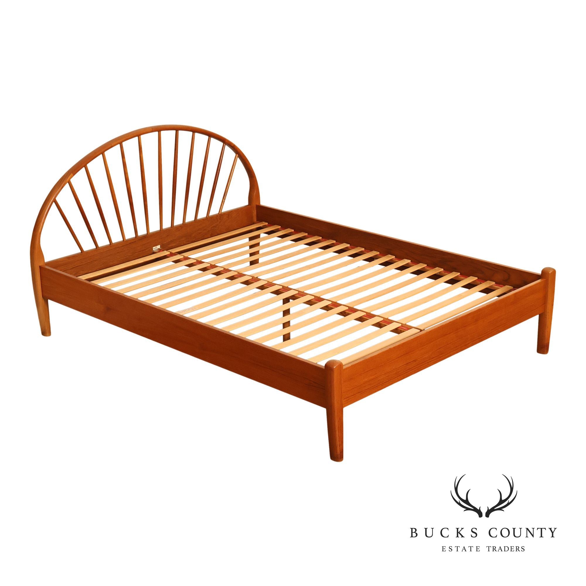 Jespersen Danish Modern Teak Queen Bed Frame