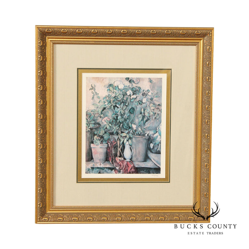 Paul Cezanne 'Potted Plants' Framed Print