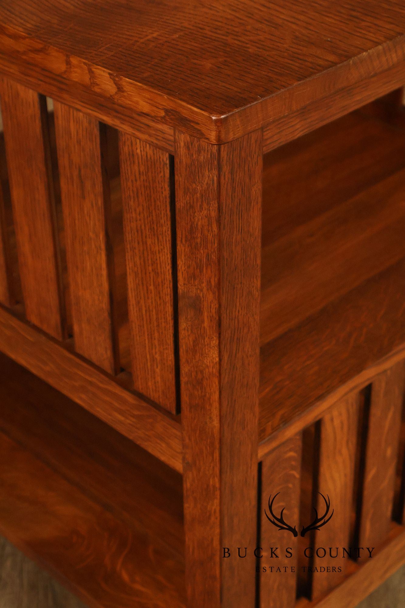 Stickley Mission Collection Slatted Oak Book Table