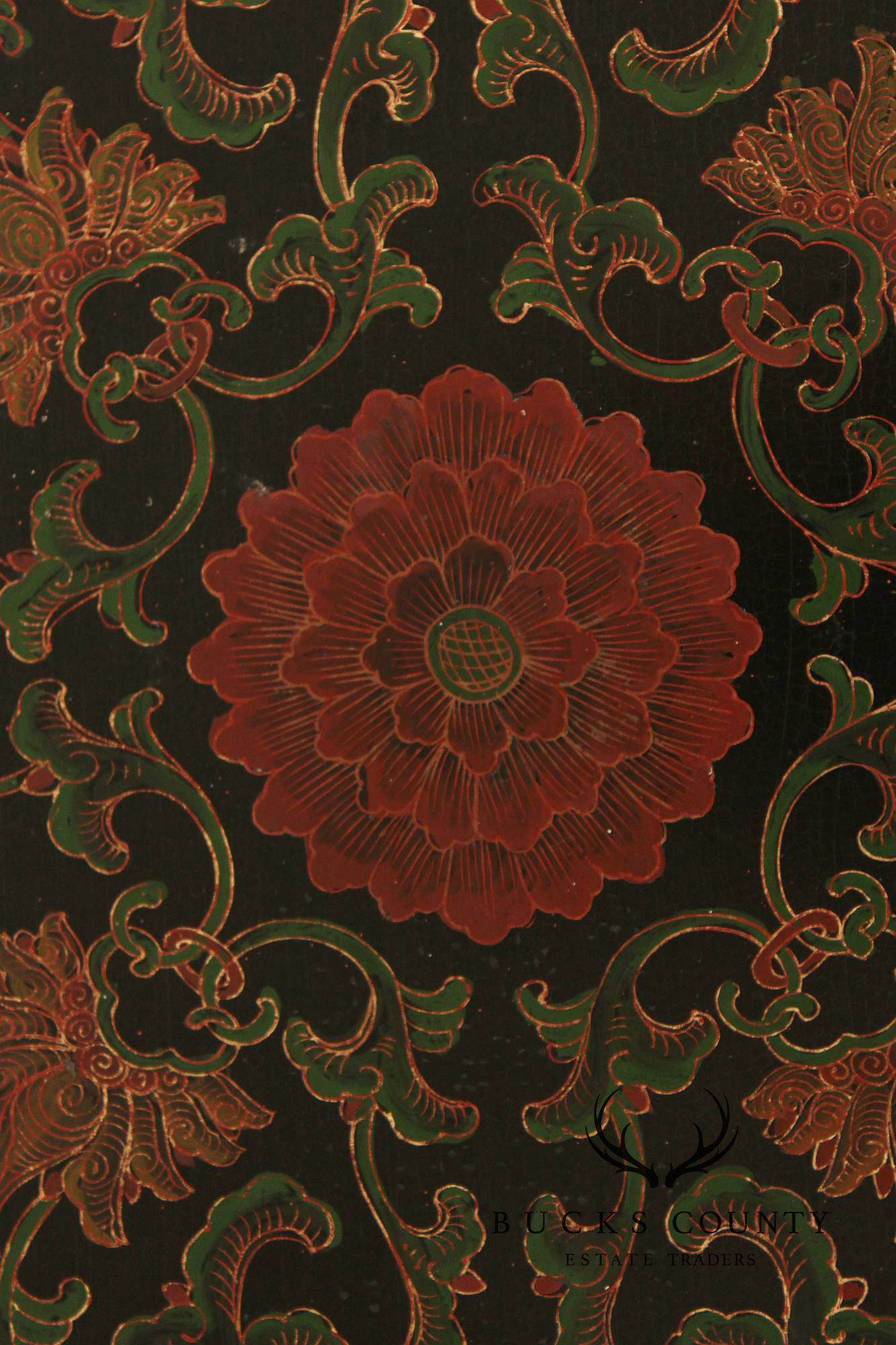 Vintage Asian Lacquered Coffee or Side Table