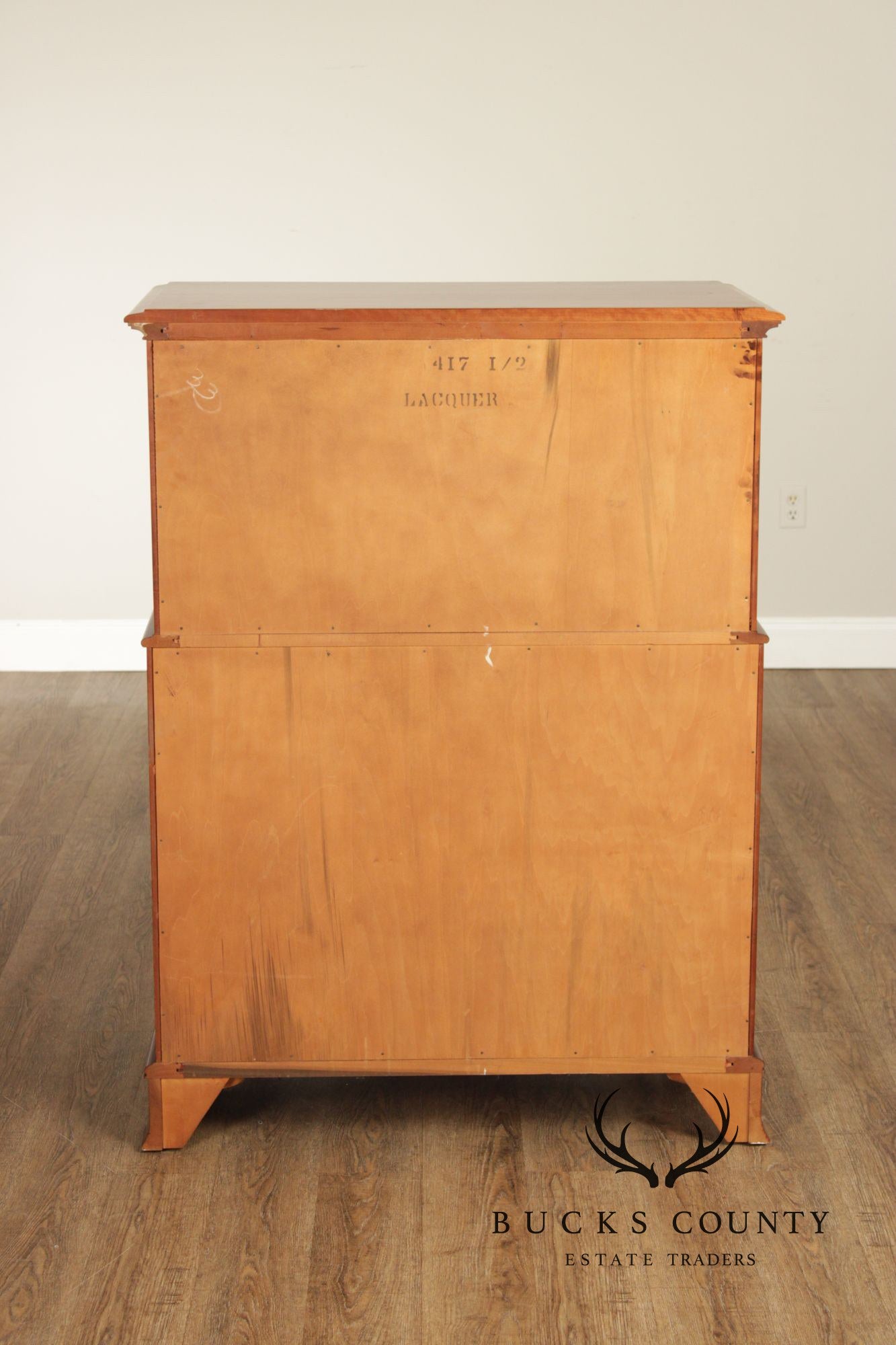 Kling Chippendale Style Cherry Chest on Chest