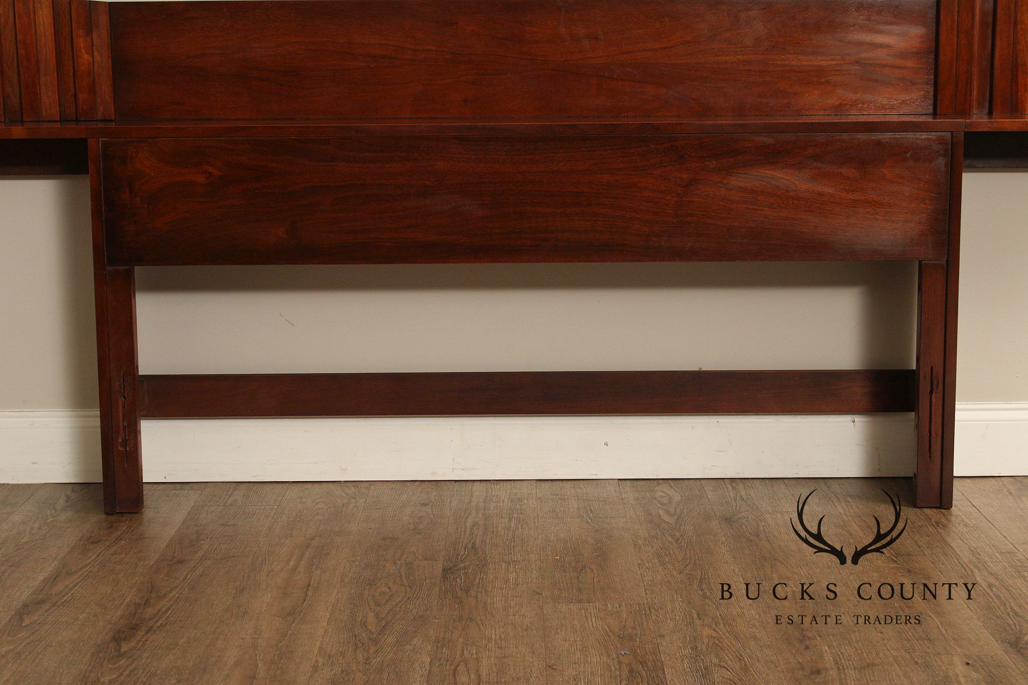 Mid Century Modern Walnut Extended Headboard