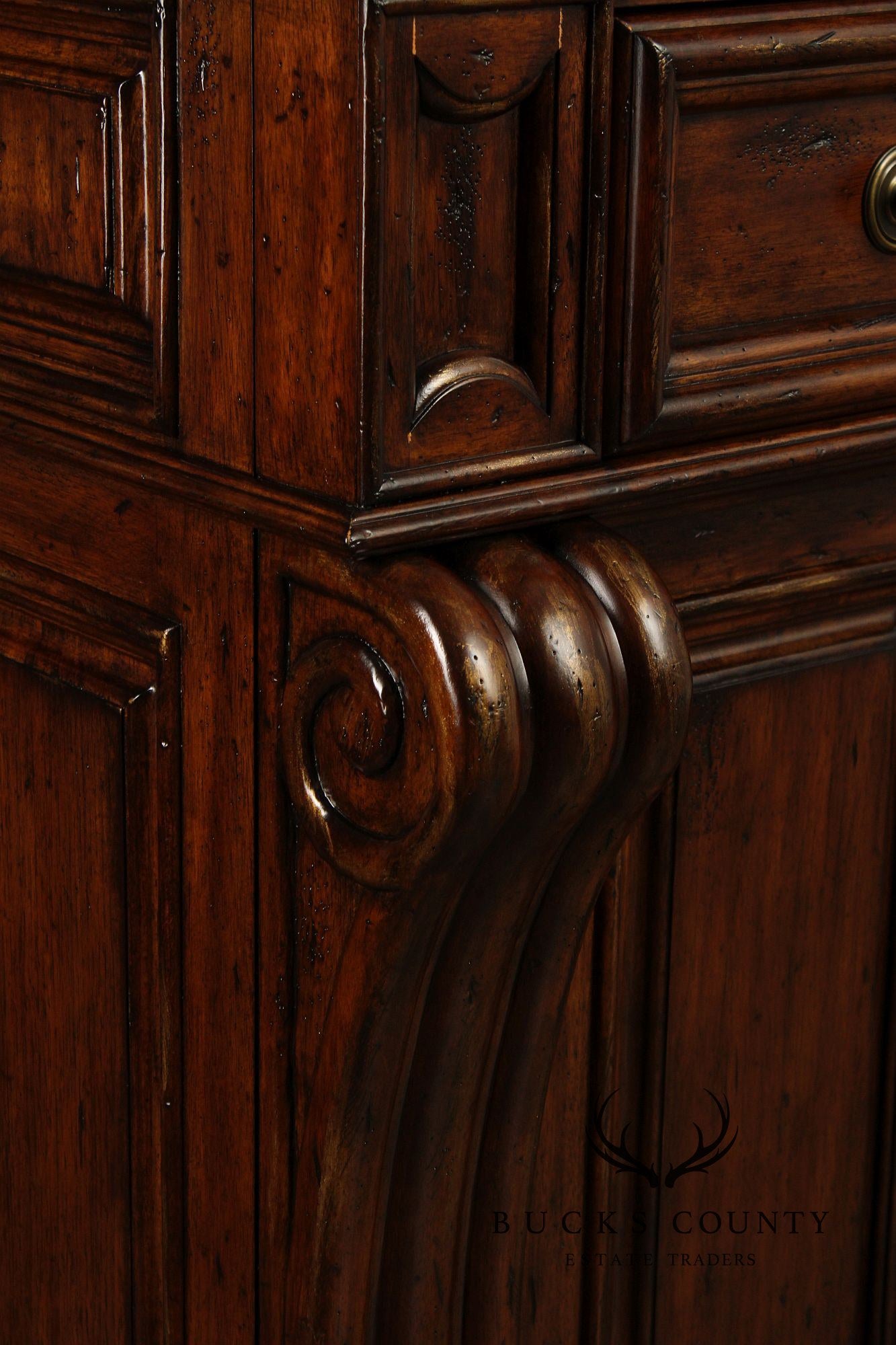 Empire Style Large Carved Sideboard