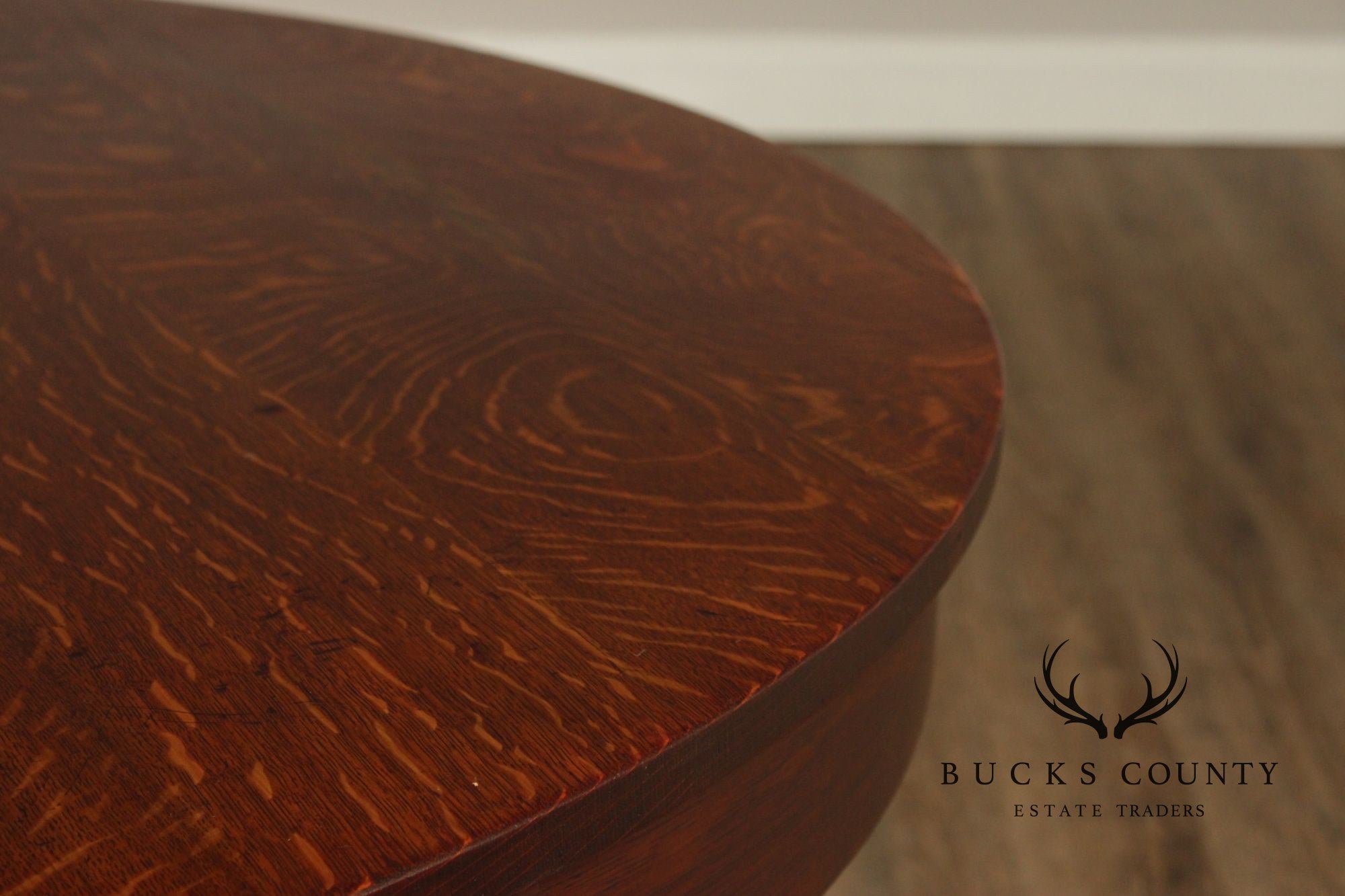 L. & J.G. Stickley Antique Round Oak Dining Table
