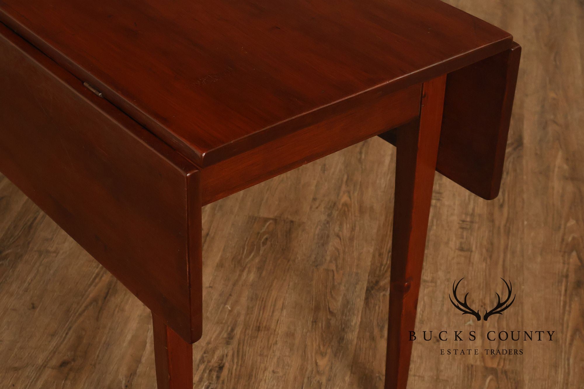 Custom Quality Farmhouse Pine Drop Leaf Harvest Dining Table