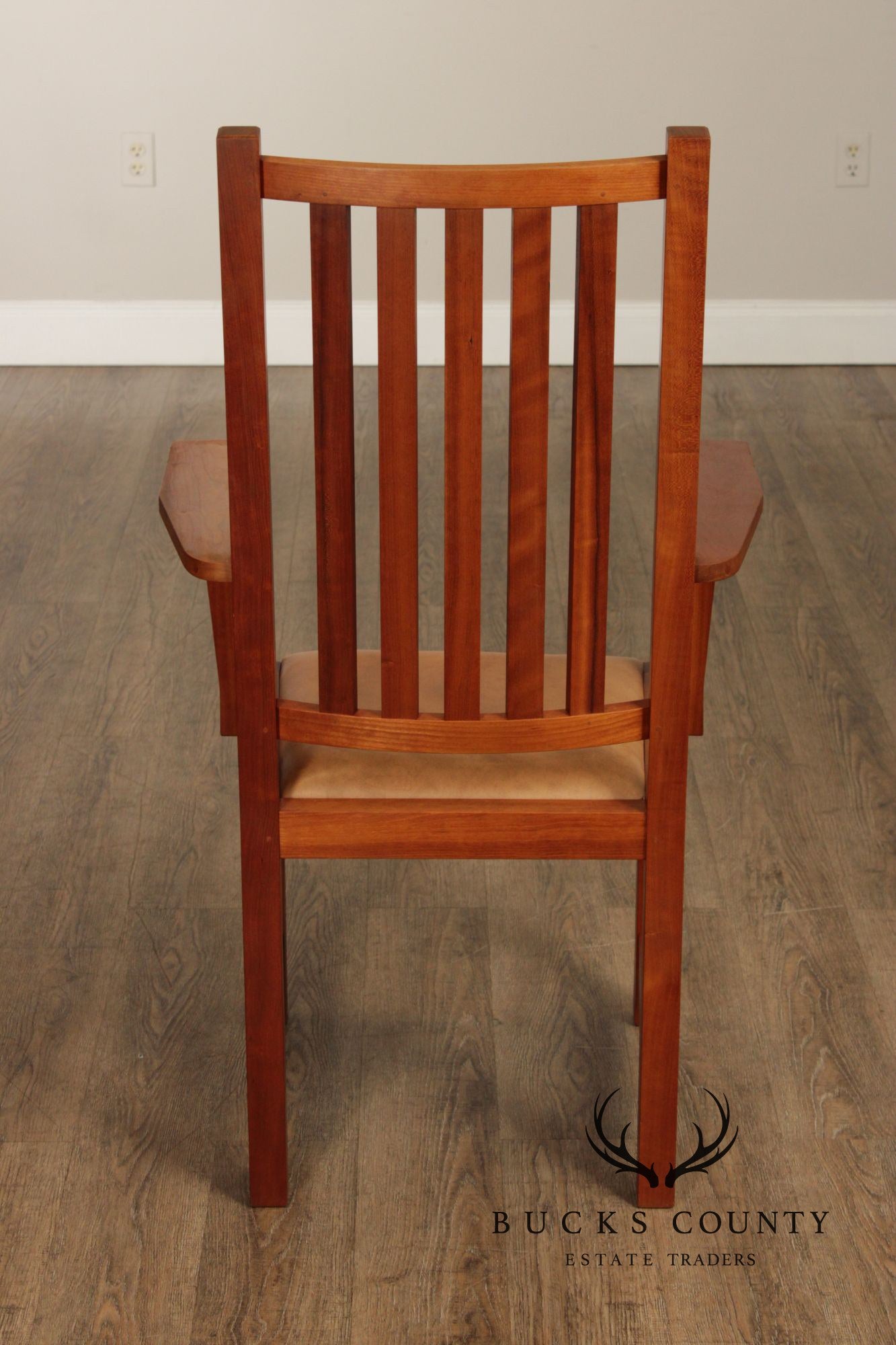 Thomas Moser Mission Style Set Of Six Cherry Dining Chairs