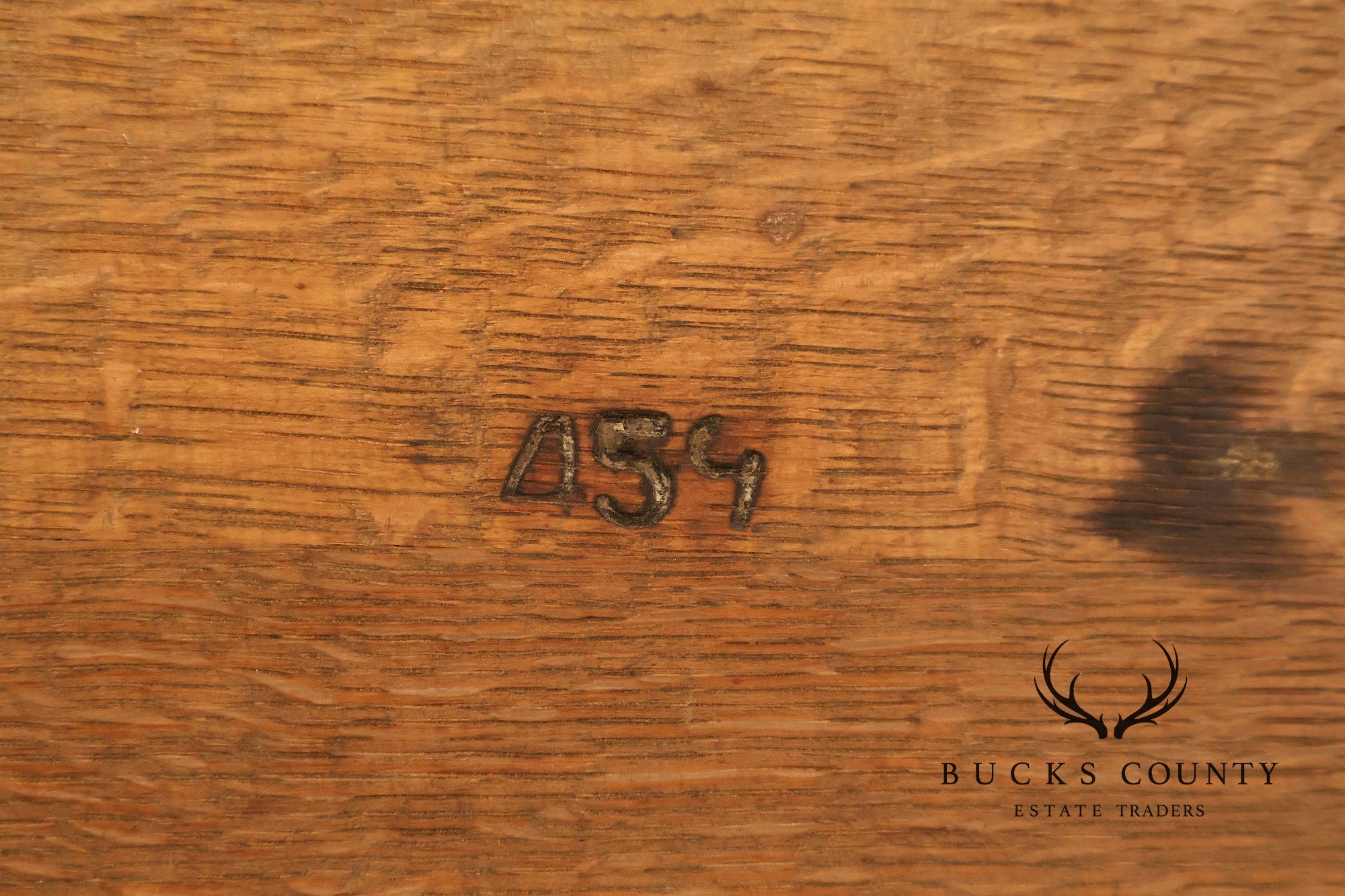 Empire Style Antique Oak Library Table